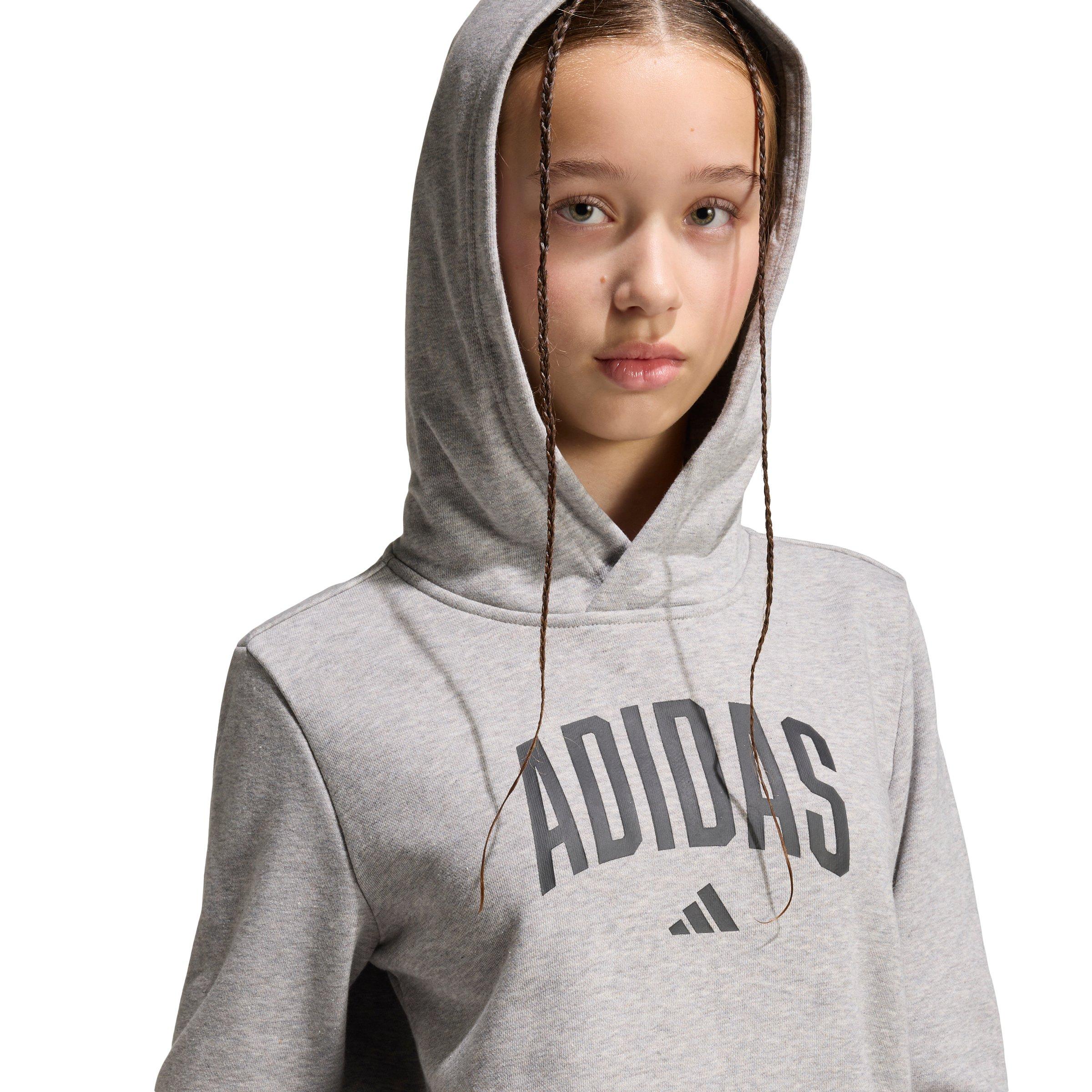 adidas Big Kids' Codes Collegiate Graphic Hoodie - Grey - GREY Thumbnail View 4