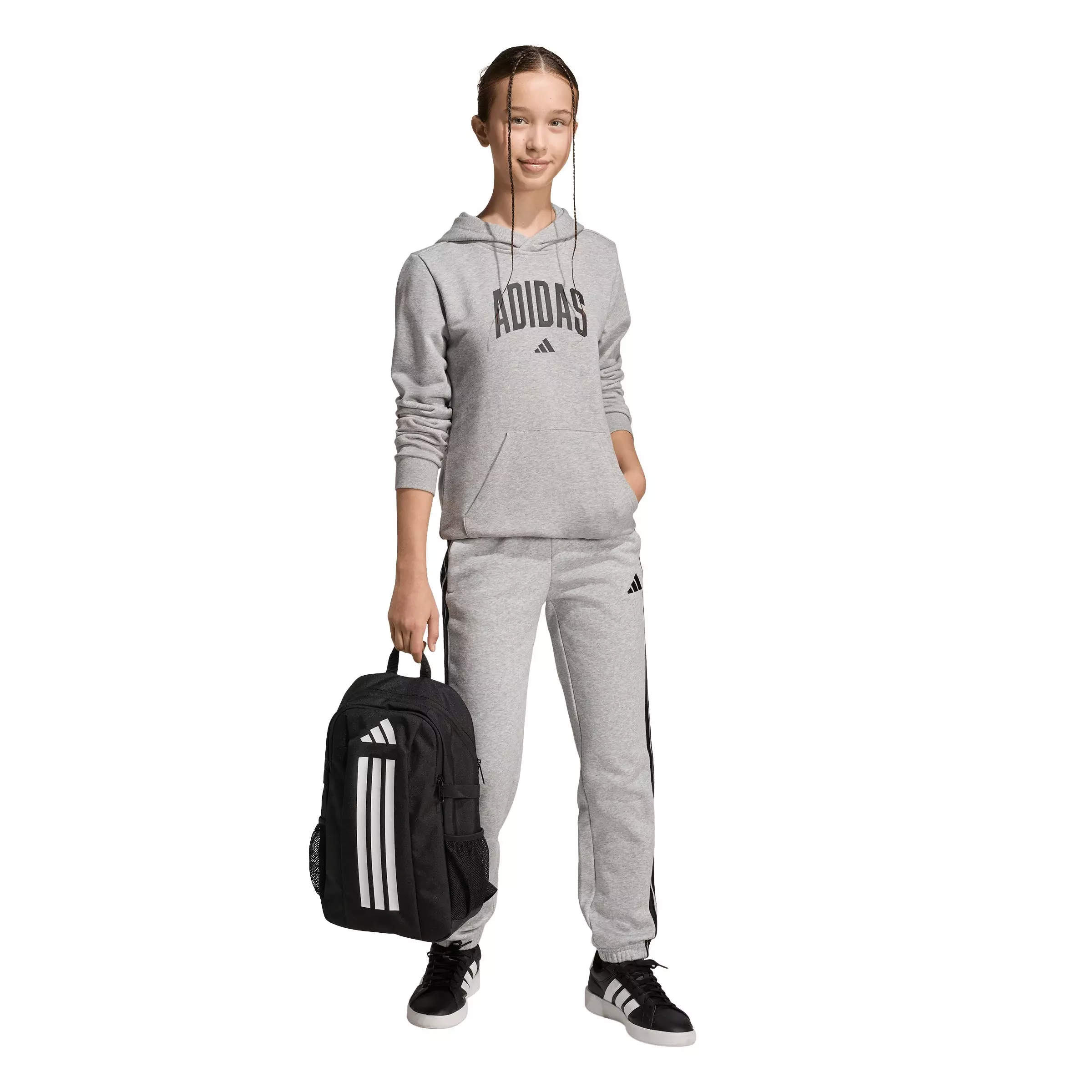 adidas Big Kids' Codes Collegiate Graphic Hoodie - Grey - GREY