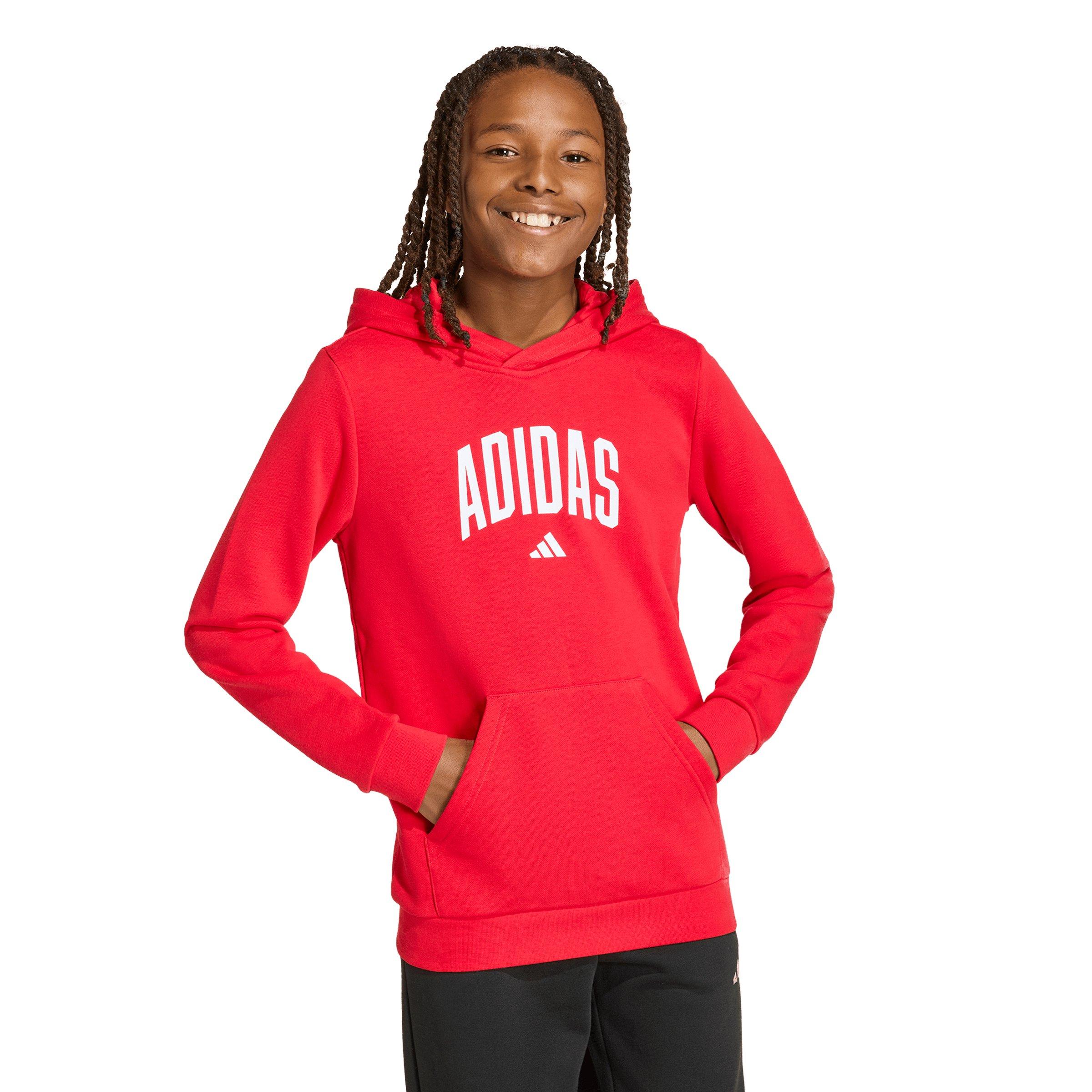 adidas Big Kids' Codes Collegiate Graphic Hoodie - Red - RED Thumbnail View 1