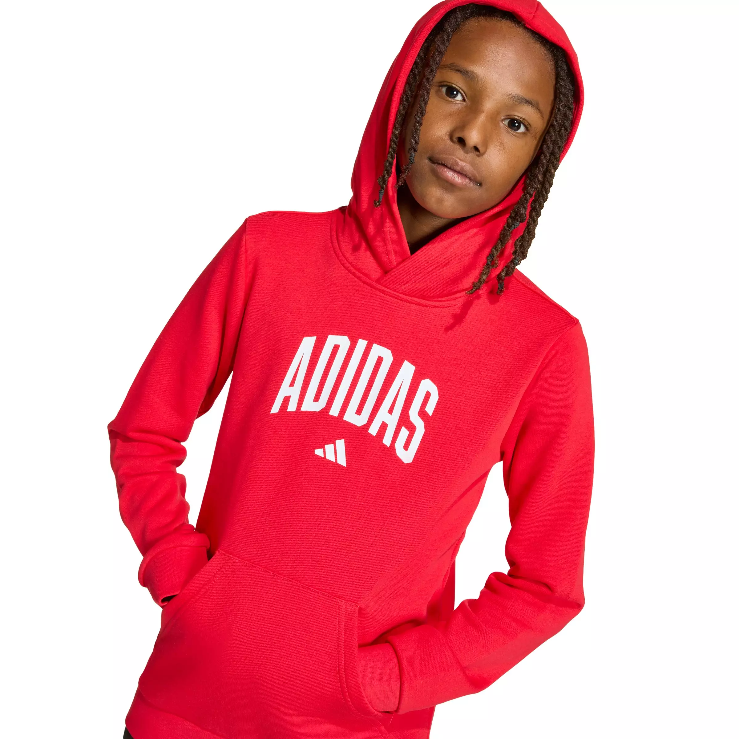 adidas Big Kids' Codes Collegiate Graphic Hoodie - Red - RED