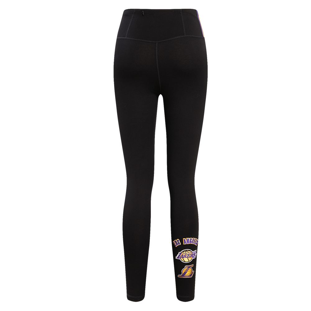 Pro Standard Women's Los Angeles Lakers Retro Classic Jersey Leggings - Black - BLACK Thumbnail View 2