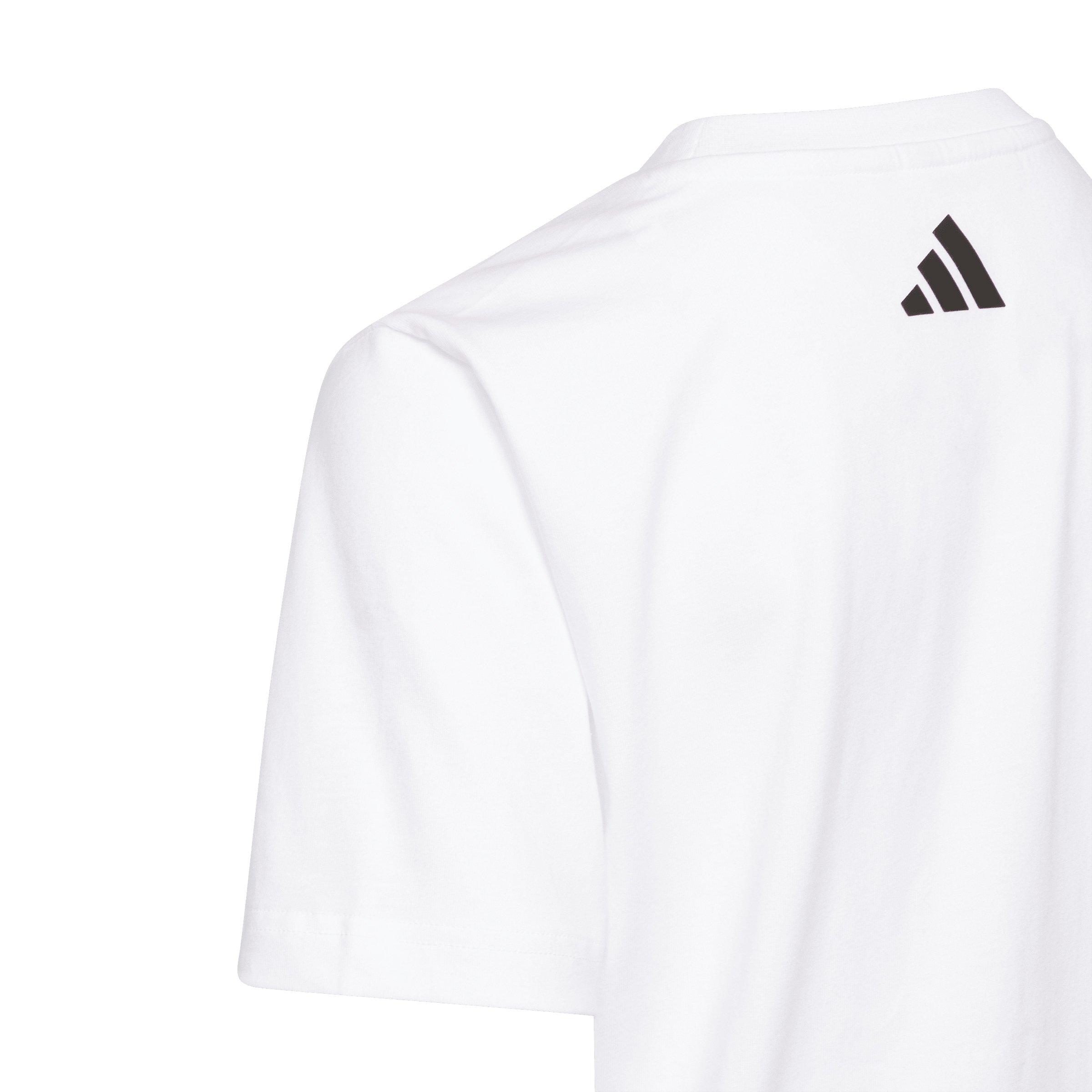 adidas Anthony Edwards Big Boys' White Xmas T-Shirt