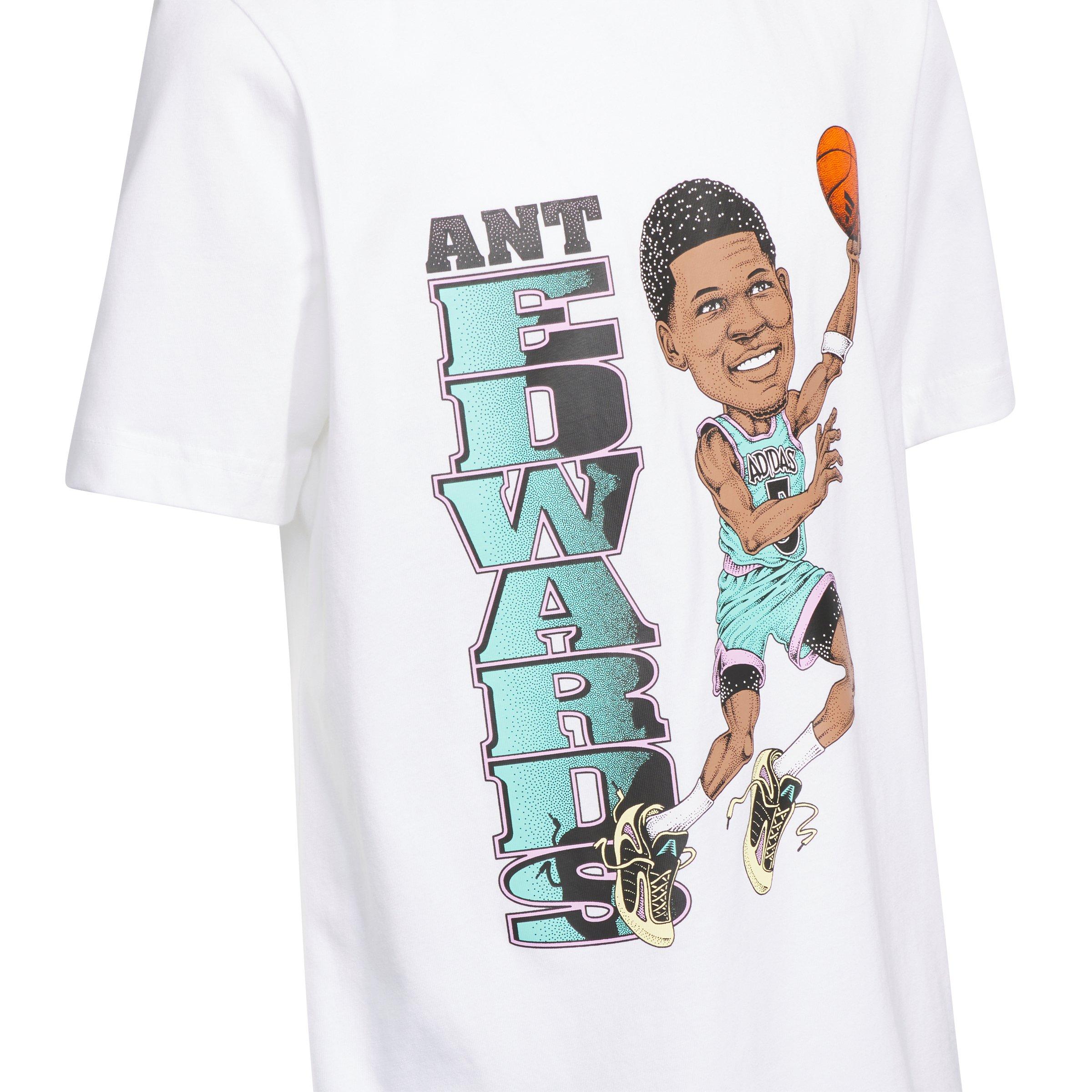 adidas Big Boys' Anthony Edwards Easter T-Shirt - White - WHITE Thumbnail View 3