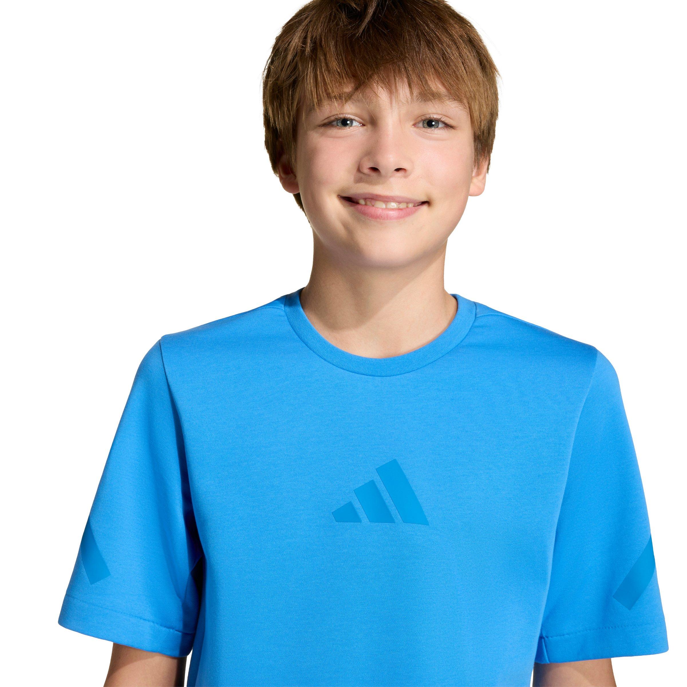 adidas Z.N.E. Big Kids' Blue T-Shirt