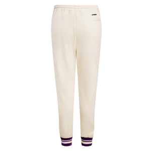 Pro Standard Women's Los Angeles Lakers Retro Classic Fleece Sweatpants - Eggshell