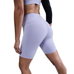 Nike Women's One Dri-FIT High-Waisted 8" Biker Shorts with Pockets -Purple