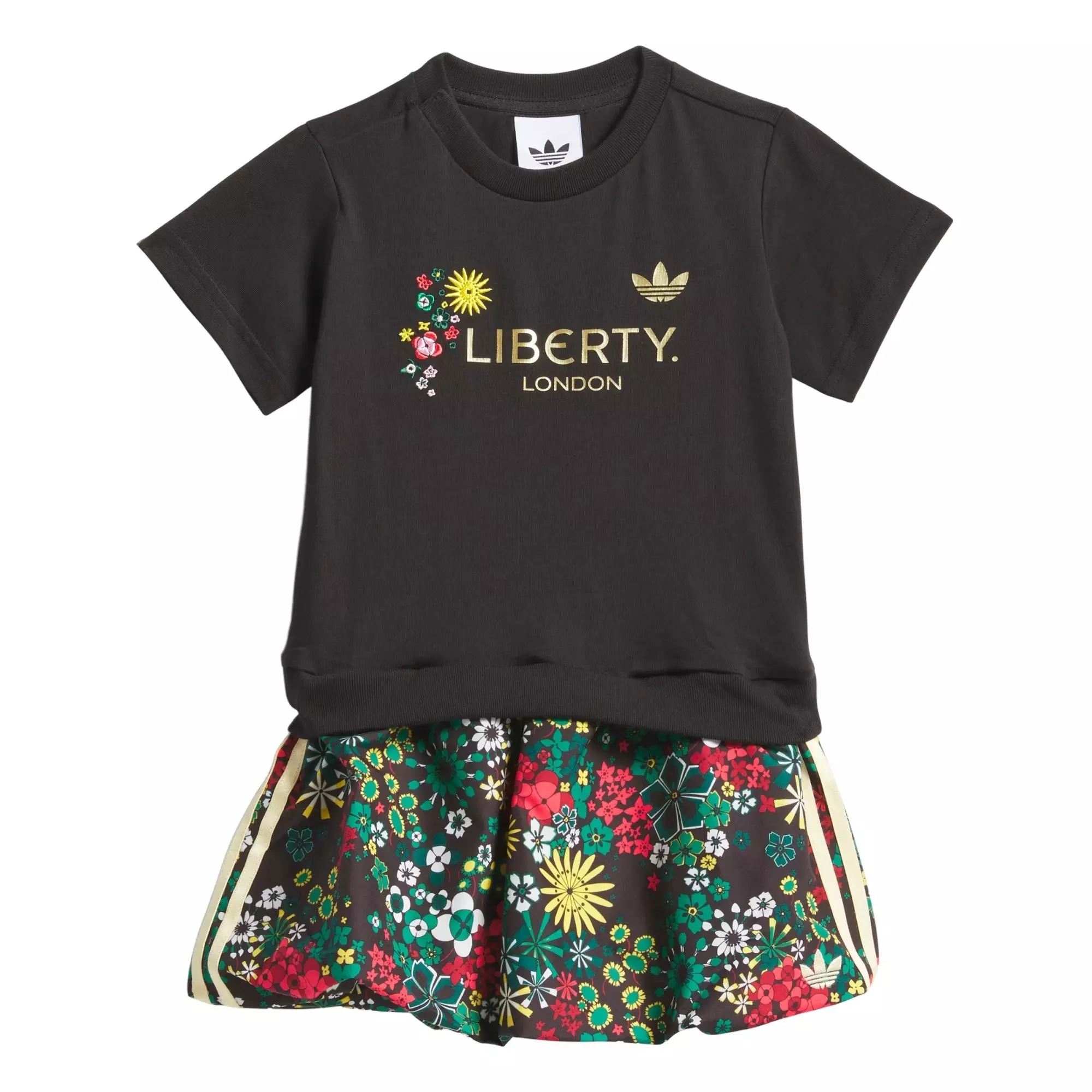 adidas Originals Infant Girls' x Liberty London Dress Set - Black - BLACK