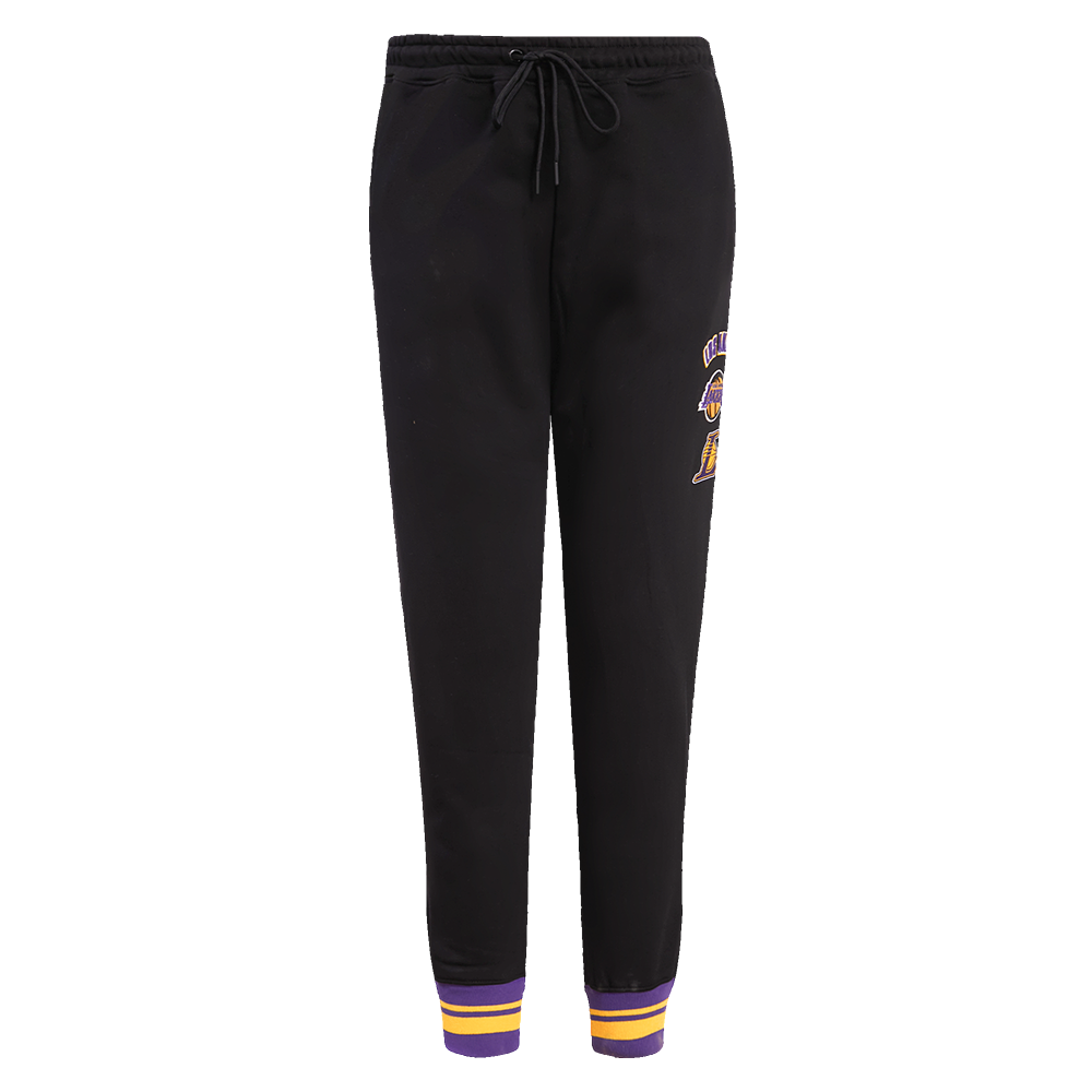 Pro Standard Women's Los Angeles Lakers Retro Classic Fleece Sweatpants - Black/Purple - BLACK/PURPLE Thumbnail View 1