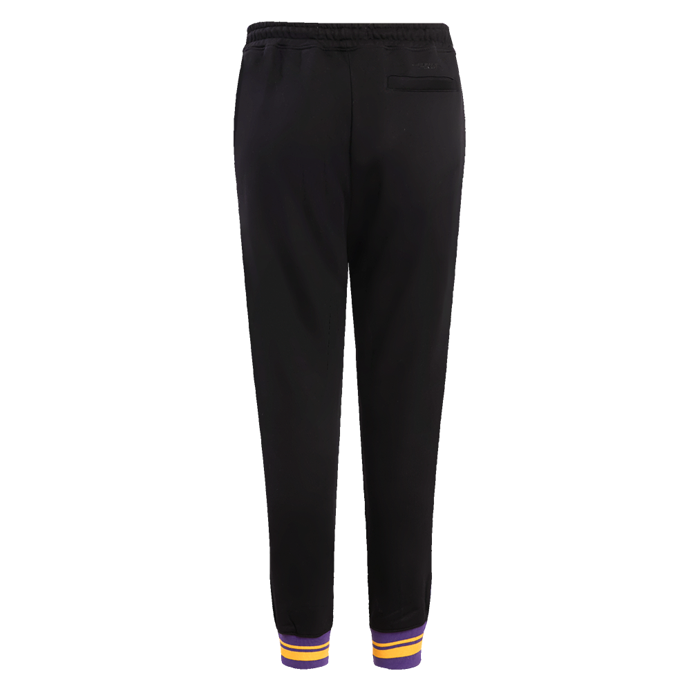 Pro Standard Women's Los Angeles Lakers Retro Classic Fleece Sweatpants - Black/Purple - BLACK/PURPLE Thumbnail View 2