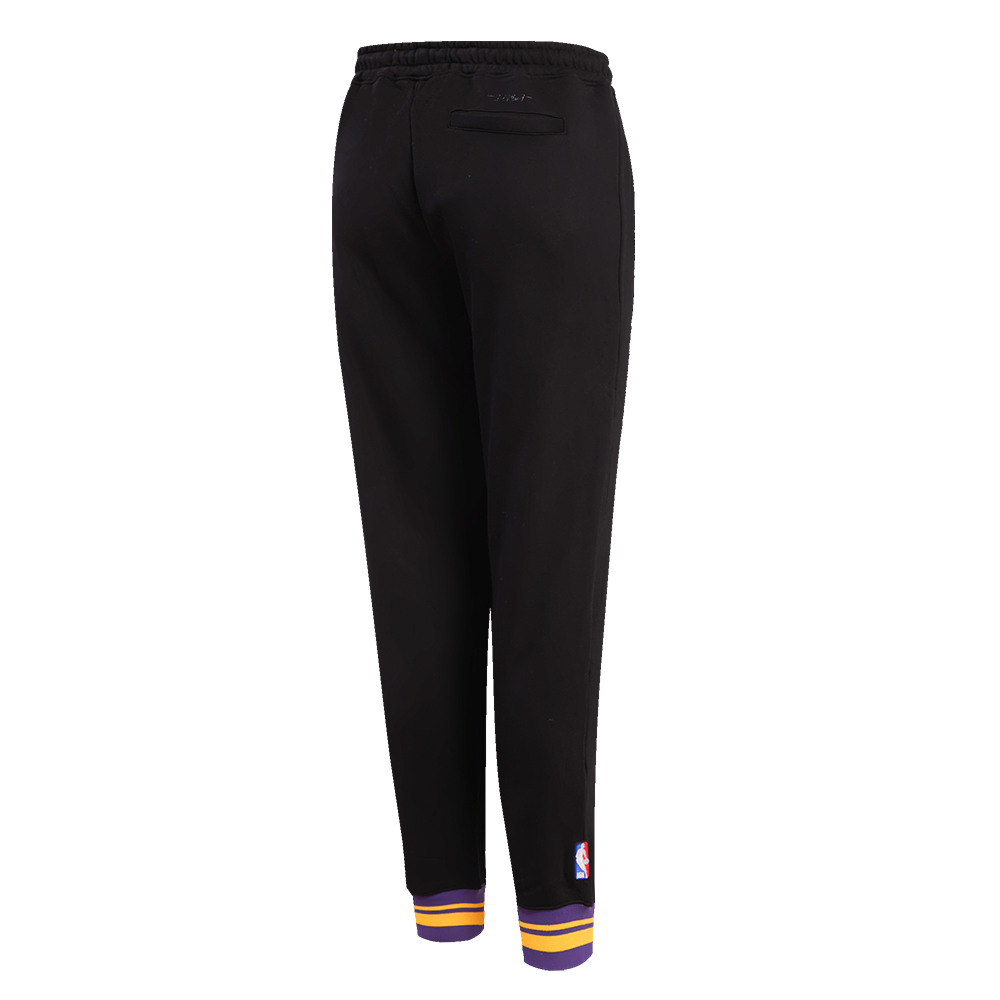 Pro Standard Women's Los Angeles Lakers Retro Classic Fleece Sweatpants - Black/Purple - BLACK/PURPLE Thumbnail View 4