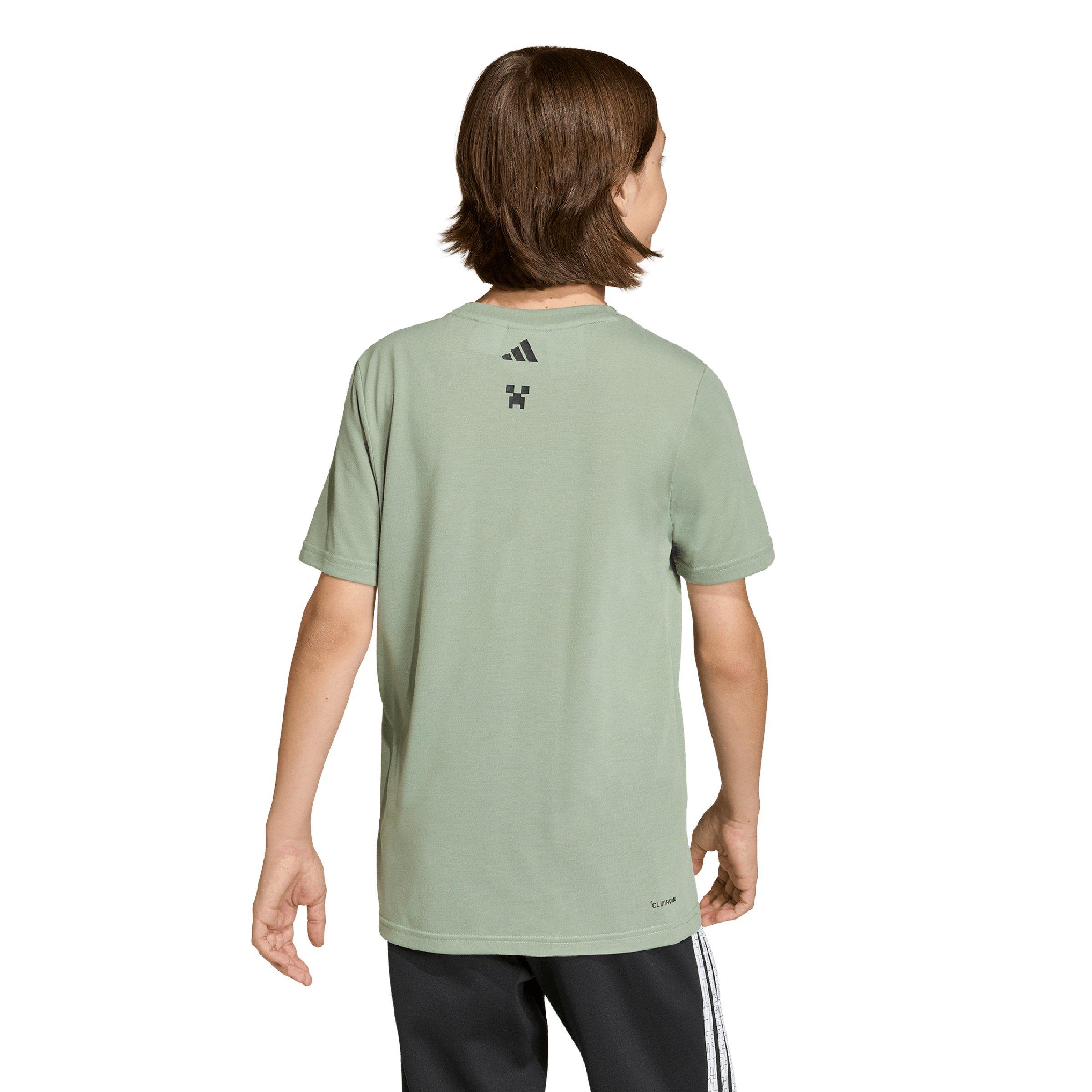 adidas Minecraft Training Big Kids' Light Green T-Shirt