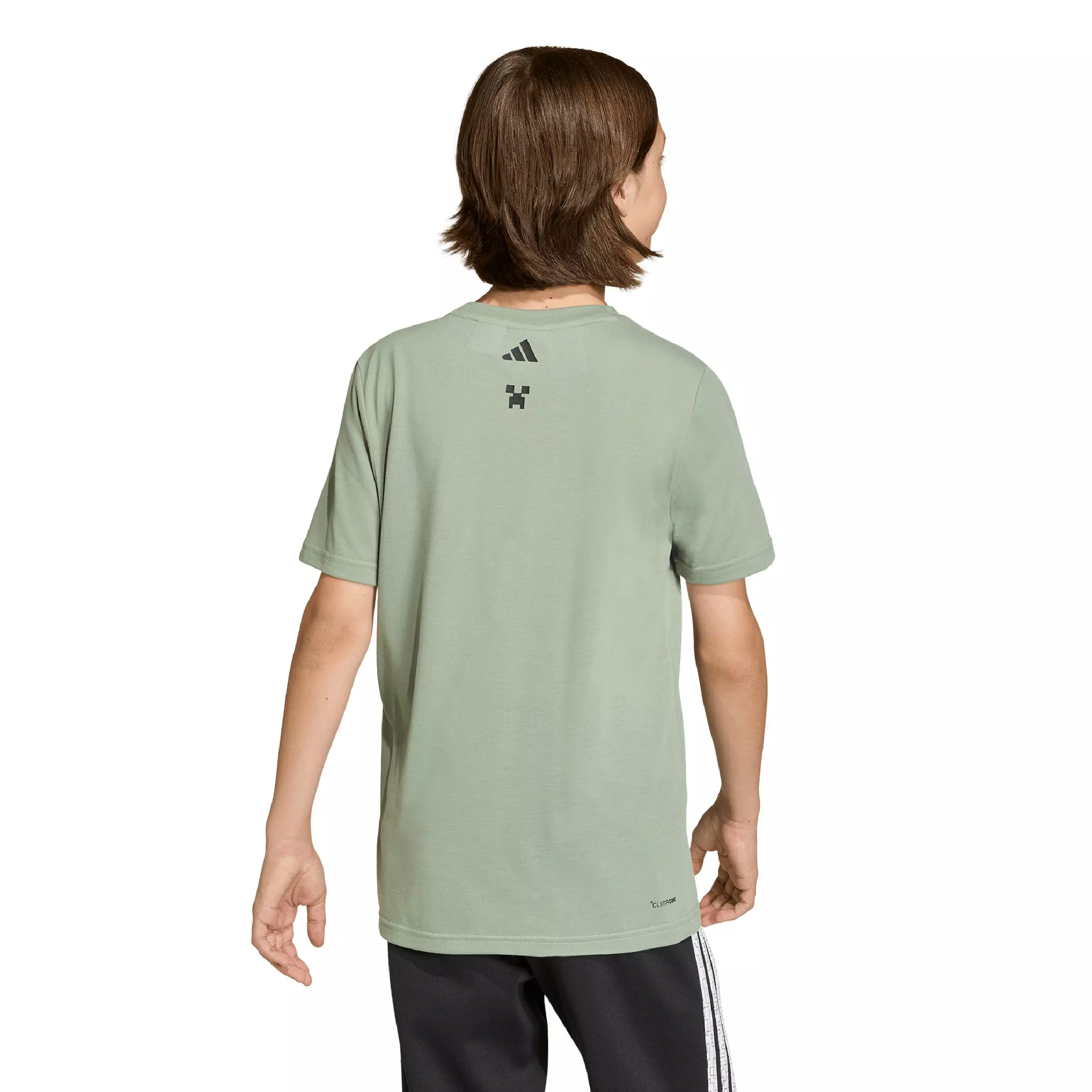 adidas Big Kids' Minecraft Training T-Shirt - Light Green - LIGHT GREEN