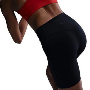 Nike Women's Universa High-Waisted Med-Support Biker Shorts w/Pockets