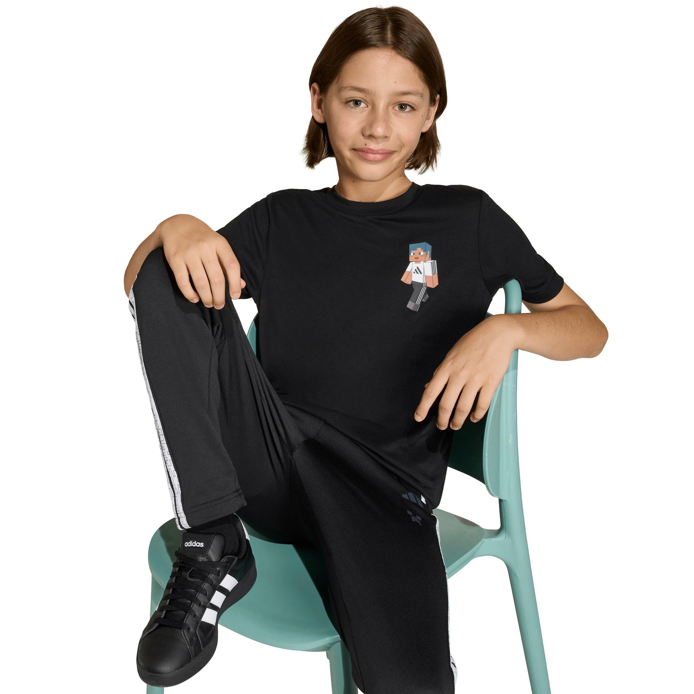 adidas Minecraft Training Big Kids' Black T-Shirt