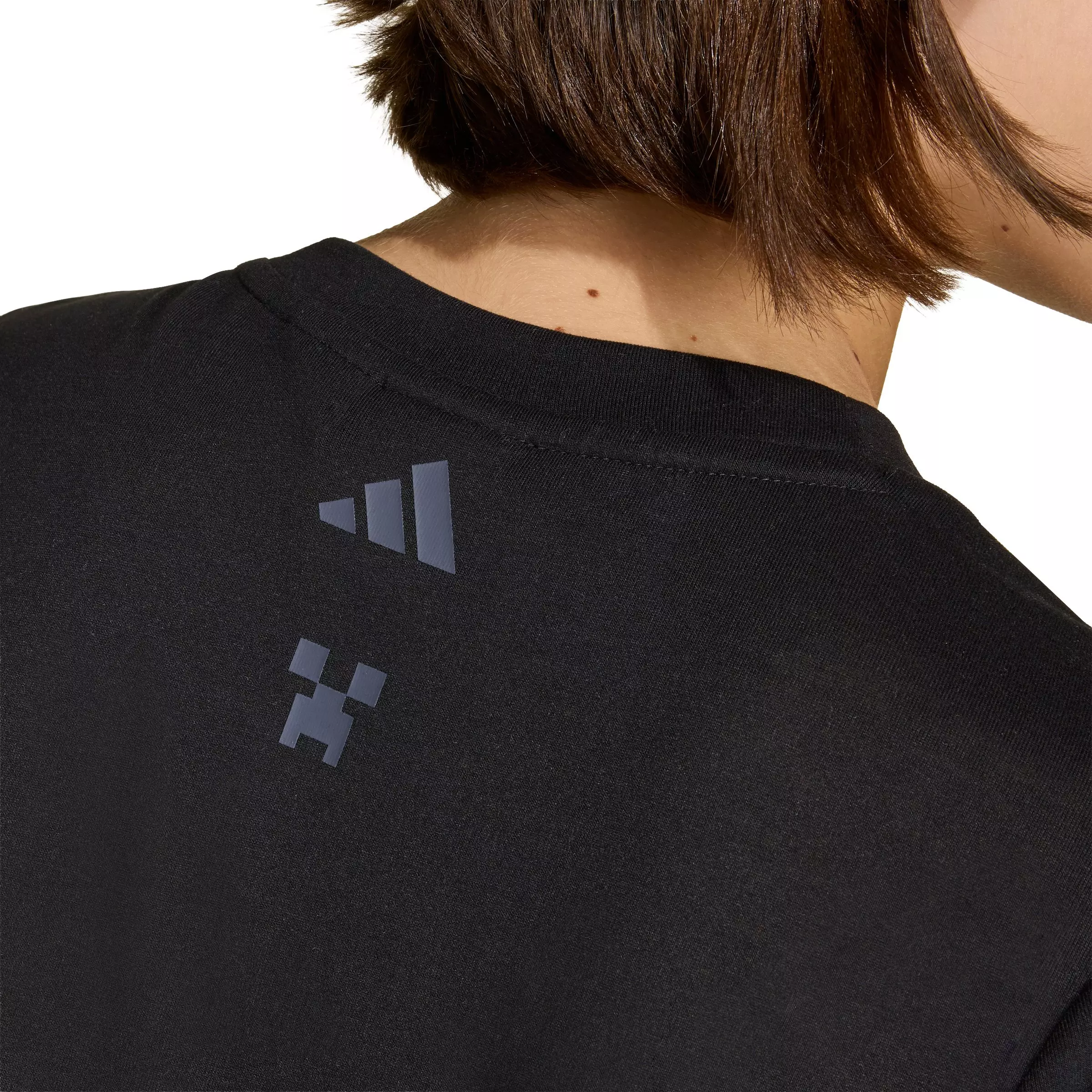 adidas Big Kids' Minecraft Training T-Shirt - Black - BLACK