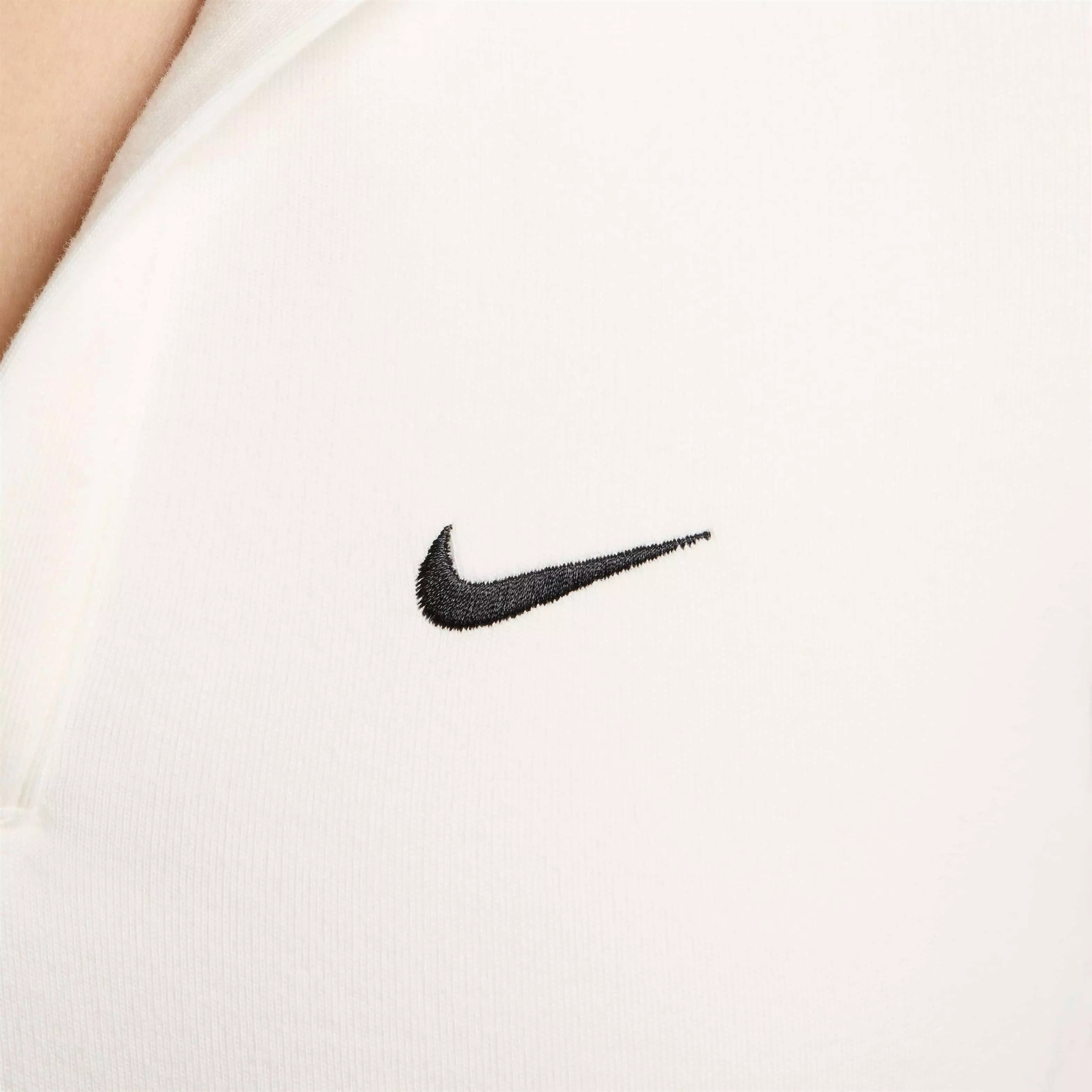 Nike Women's Sportswear Essential Short-Sleeve Polo Top - WHITE