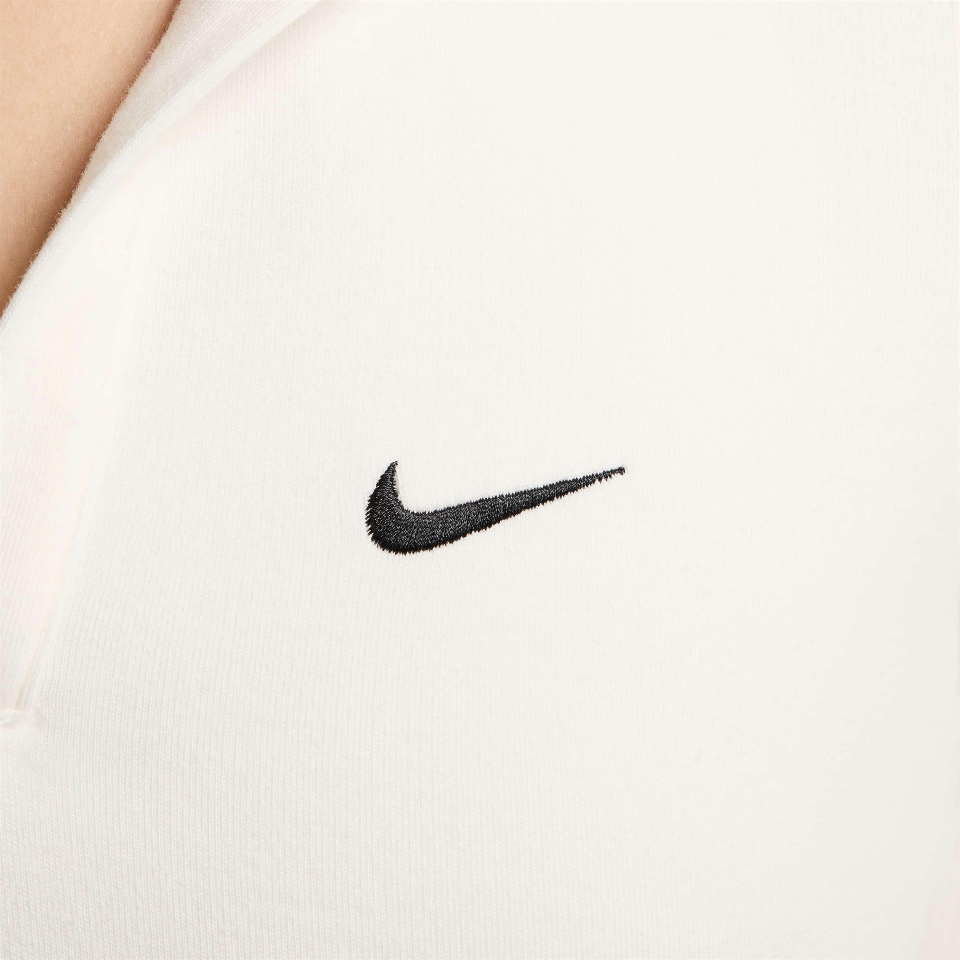 Nike Women's Sportswear Essential Short-Sleeve Polo - WHITE Thumbnail View 4
