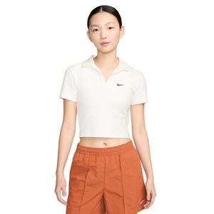 Nike Women's Sportswear Essential Short-Sleeve Polo Top