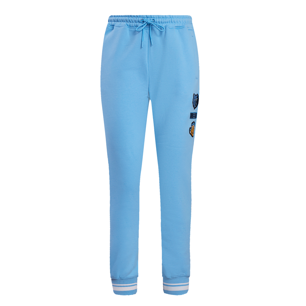 Pro Standard Women's Memphis Grizzlies Retro Classic Fleece Sweatpants - Blue - BLUE Thumbnail View 1