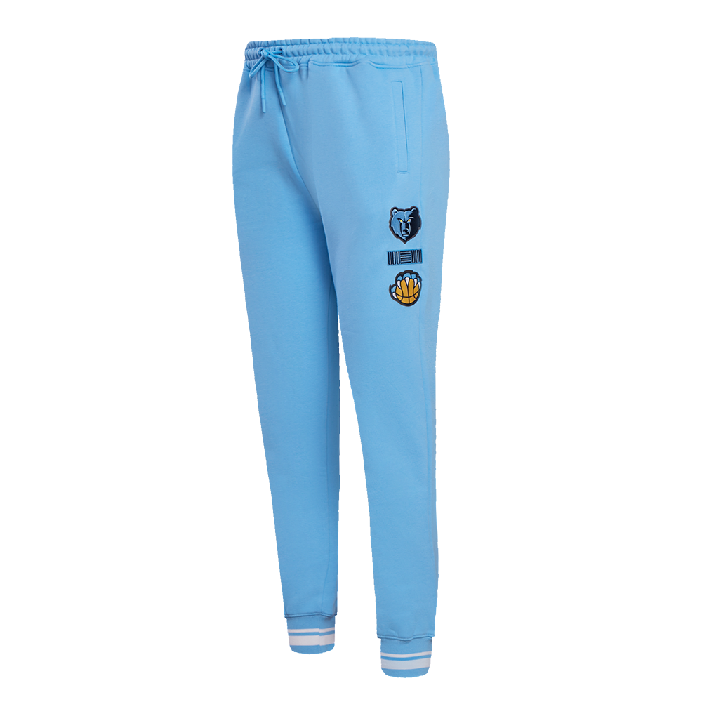 Pro Standard Women's Memphis Grizzlies Retro Classic Fleece Sweatpants - Blue - BLUE Thumbnail View 3