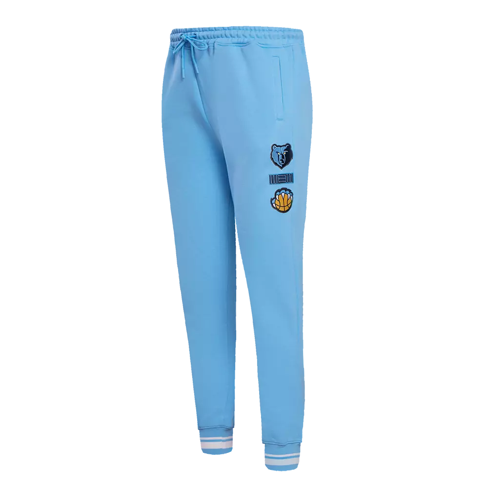Pro Standard Women's Memphis Grizzlies Retro Classic Fleece Sweatpants - Blue - BLUE