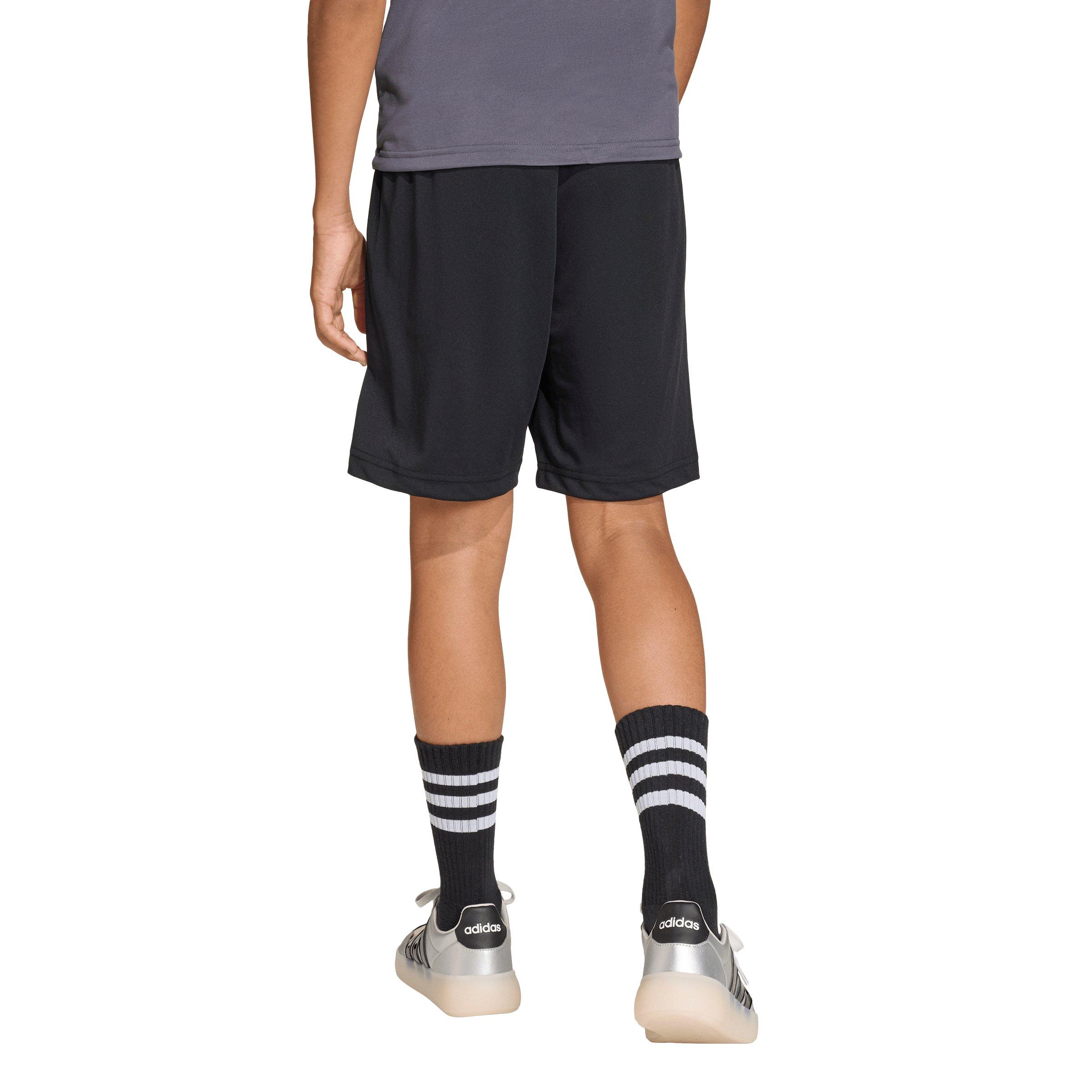 adidas Big Boys' Minecraft Training Shorts - Black - BLACK