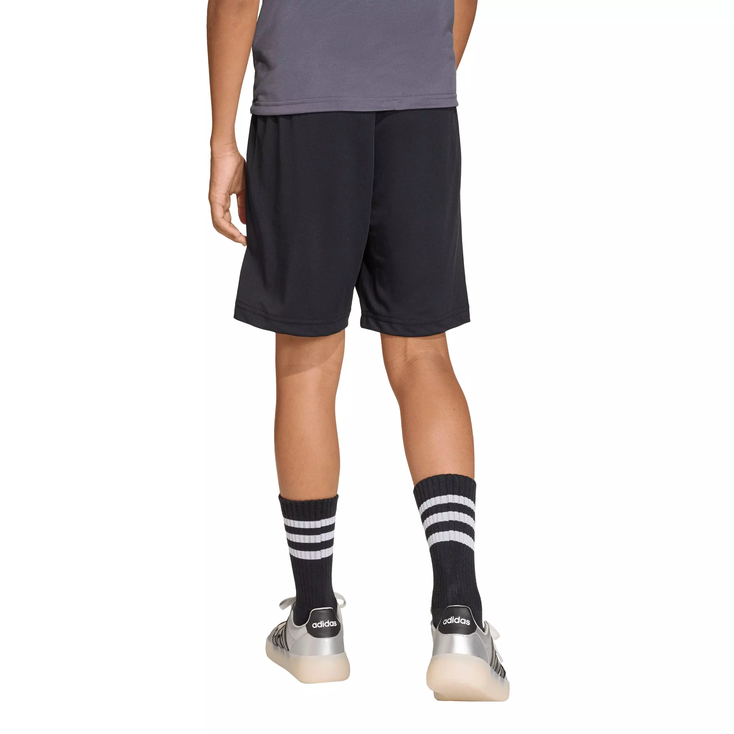 adidas Big Boys' Minecraft Training Shorts - Black - BLACK