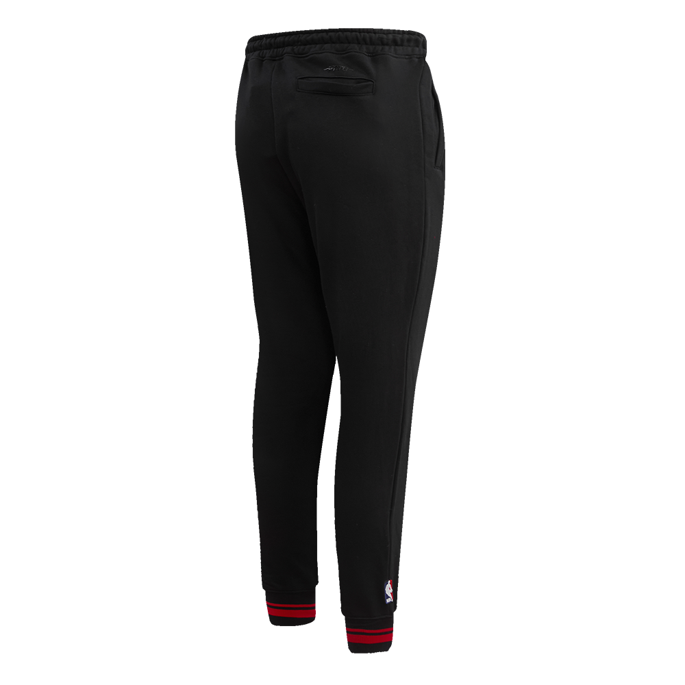 Pro Standard Women's Atlanta Hawks Retro Classic Fleece Sweatpants - Black/Red - BLACK/RED Thumbnail View 4