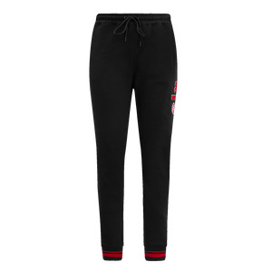 Pro Standard Women's Atlanta Hawks Retro Classic Fleece Sweatpants - Black/Red