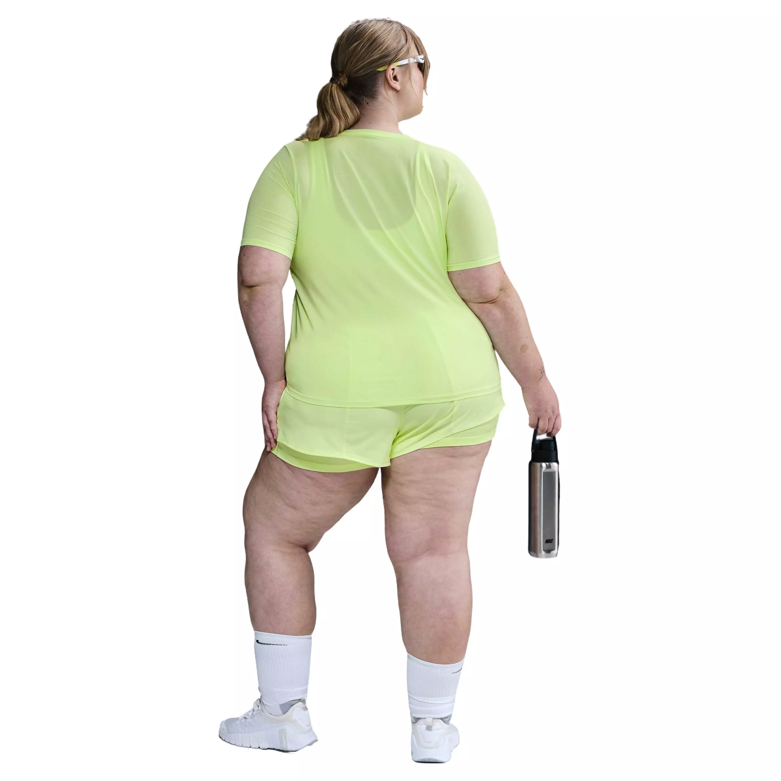 Nike Women's One Dri-FIT Classic Short-Sleeve Top - Yellow - YELLOW