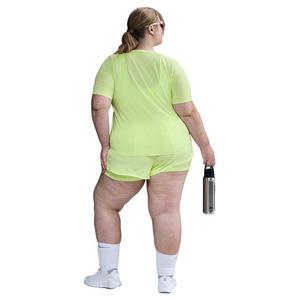 Nike Women's One Dri-FIT Classic Short-Sleeve Top -Yellow