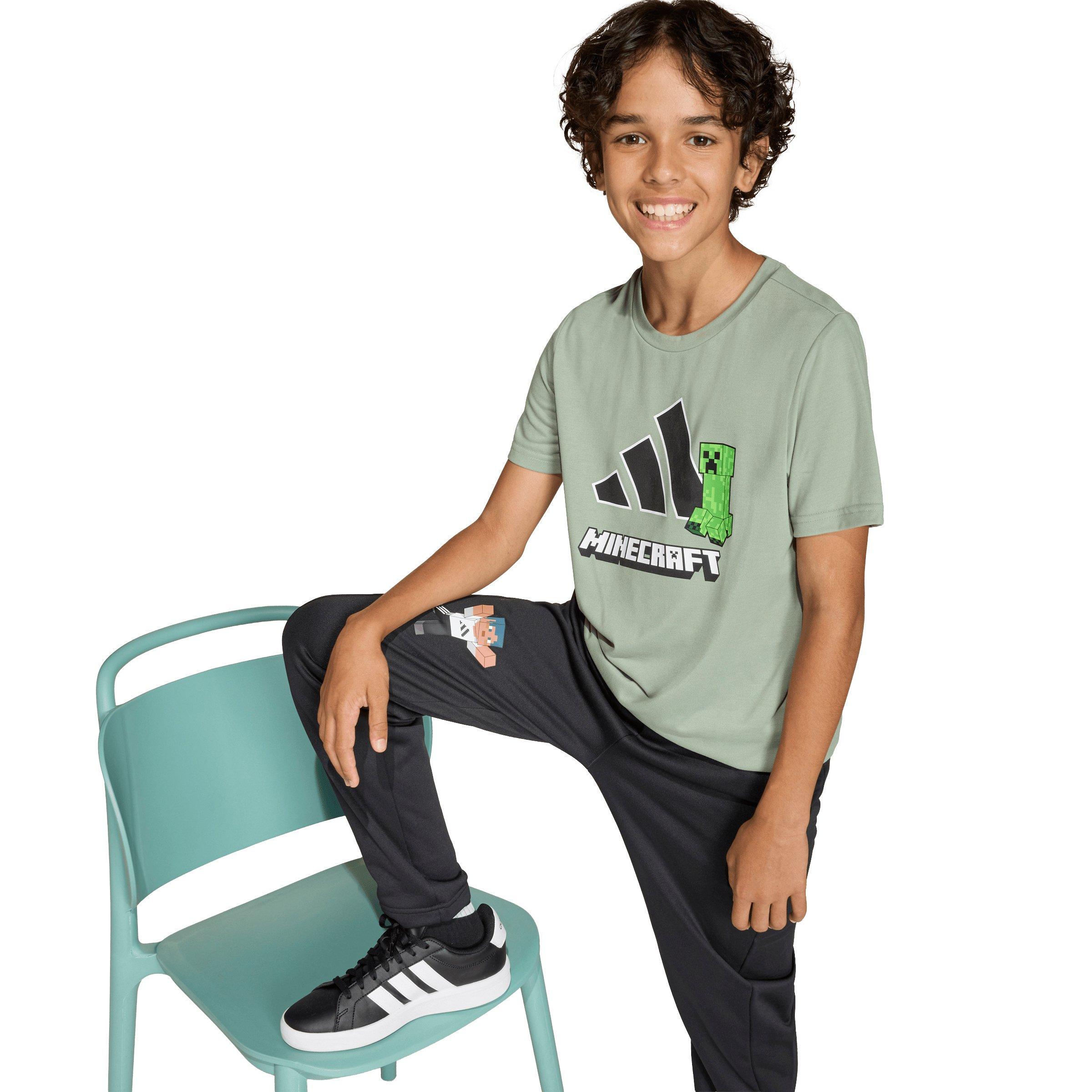 adidas Big Kids' Minecraft Training Pants - Black - BLACK Thumbnail View 4