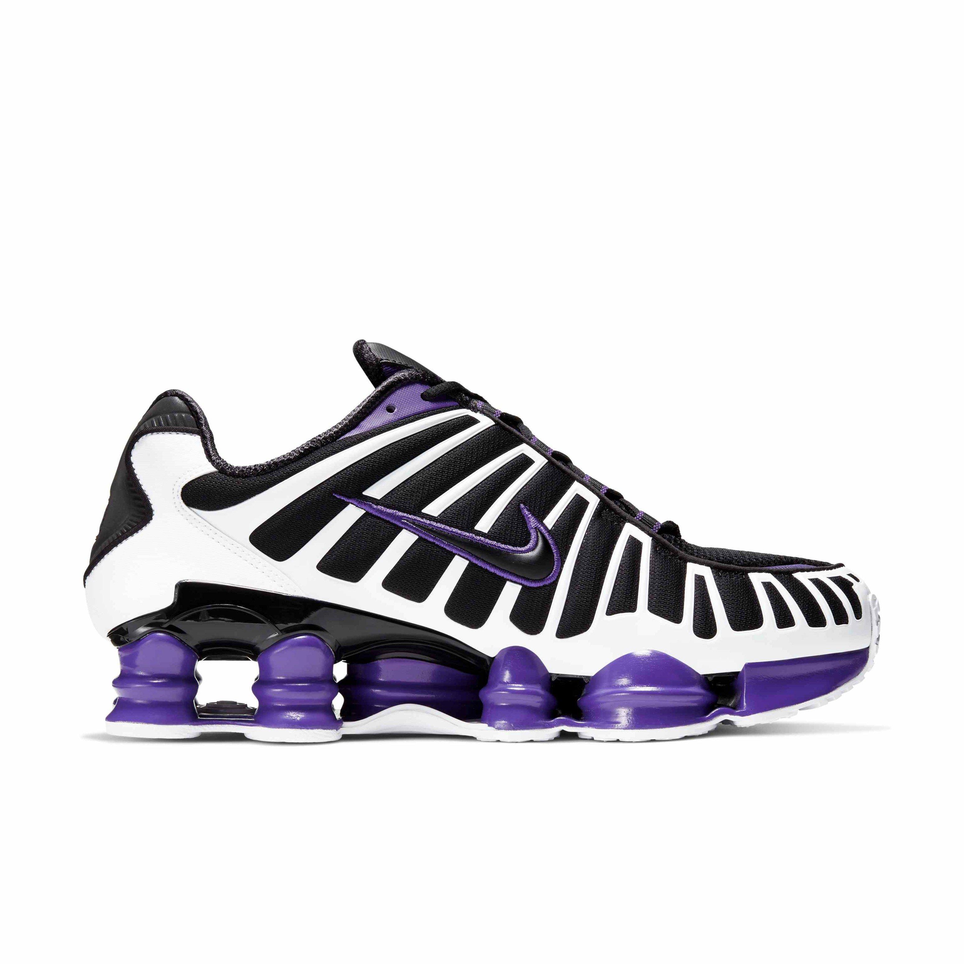 Nike Shox TL "Black/White/Court Purple" Men's Shoe - BLACK/WHITE/PURPLE Thumbnail View 1