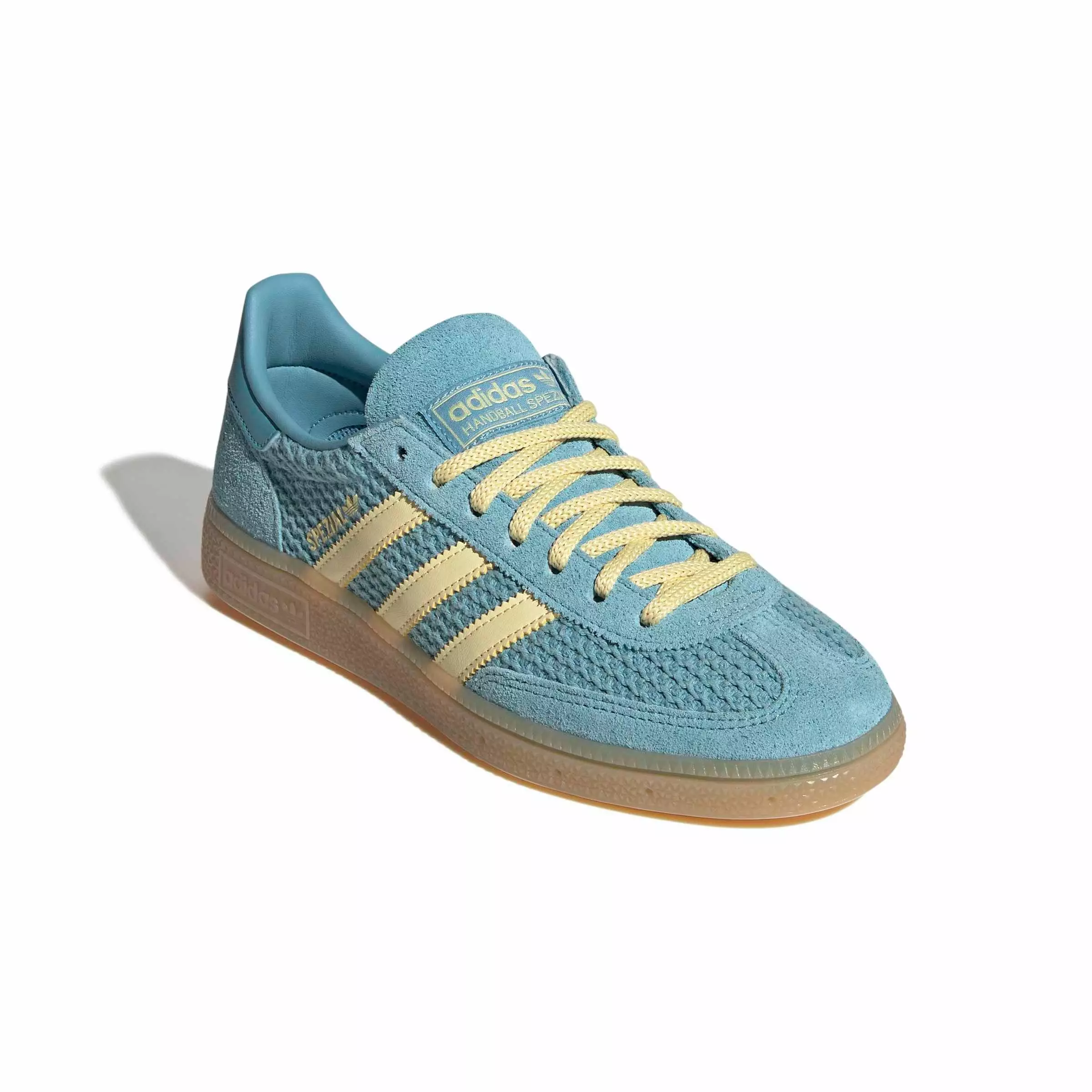 adidas Originals Handball Spezial "Preloved Blue/Almost Yellow/Gum 3" Women's Shoe - BLUE/YELLOW/GUM