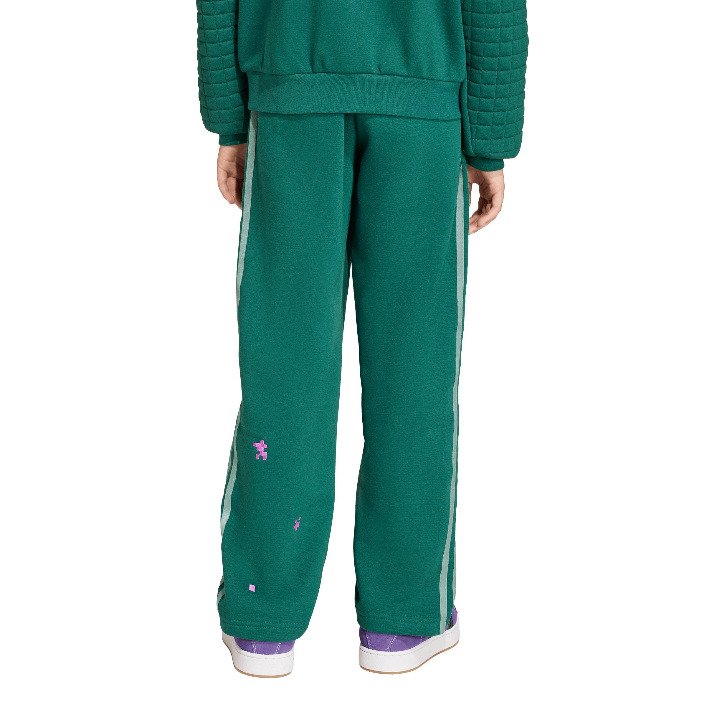 adidas Originals Minecraft Big Kids' Green Loose Joggers