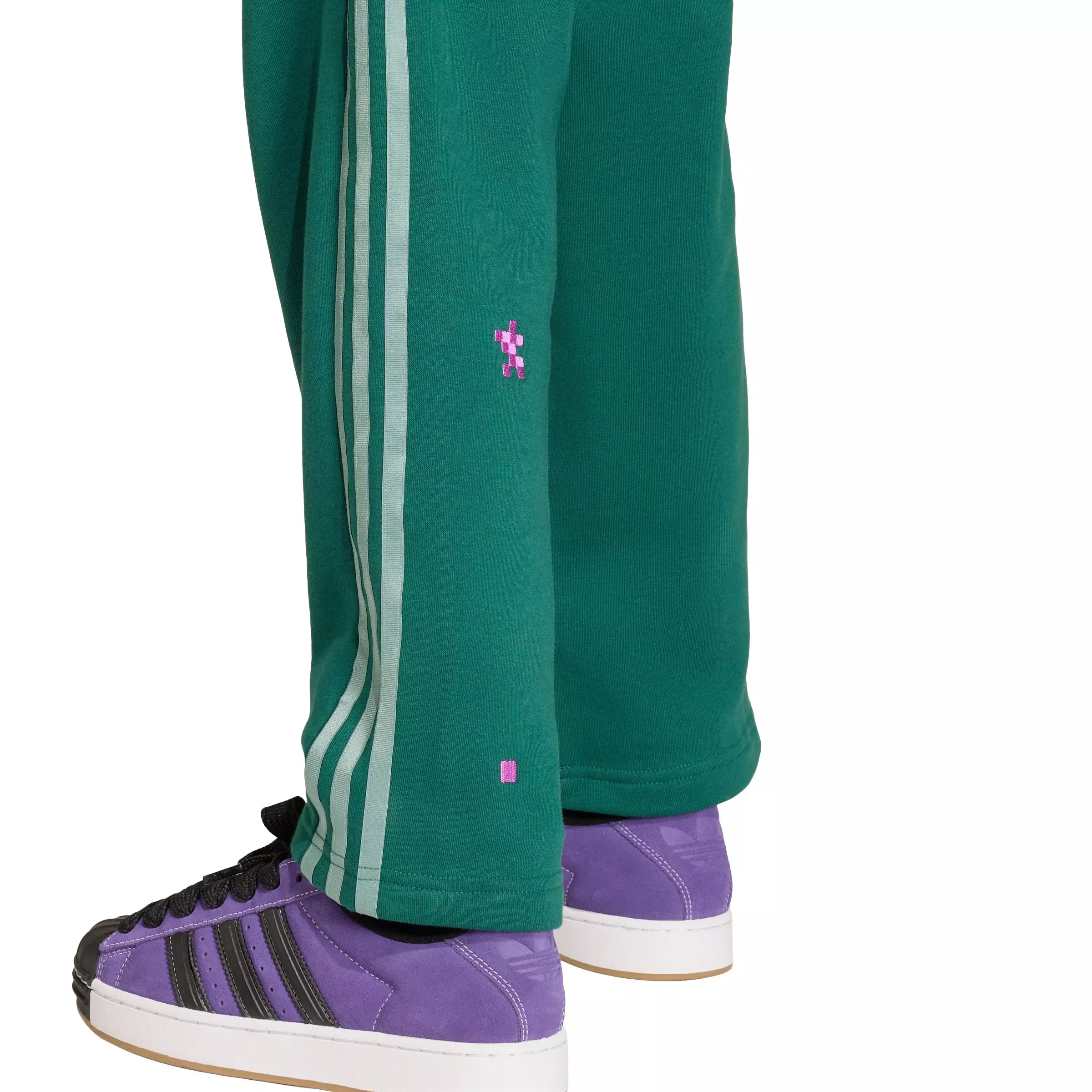 adidas Originals Big Kids' Minecraft Loose Joggers - Green - GREEN
