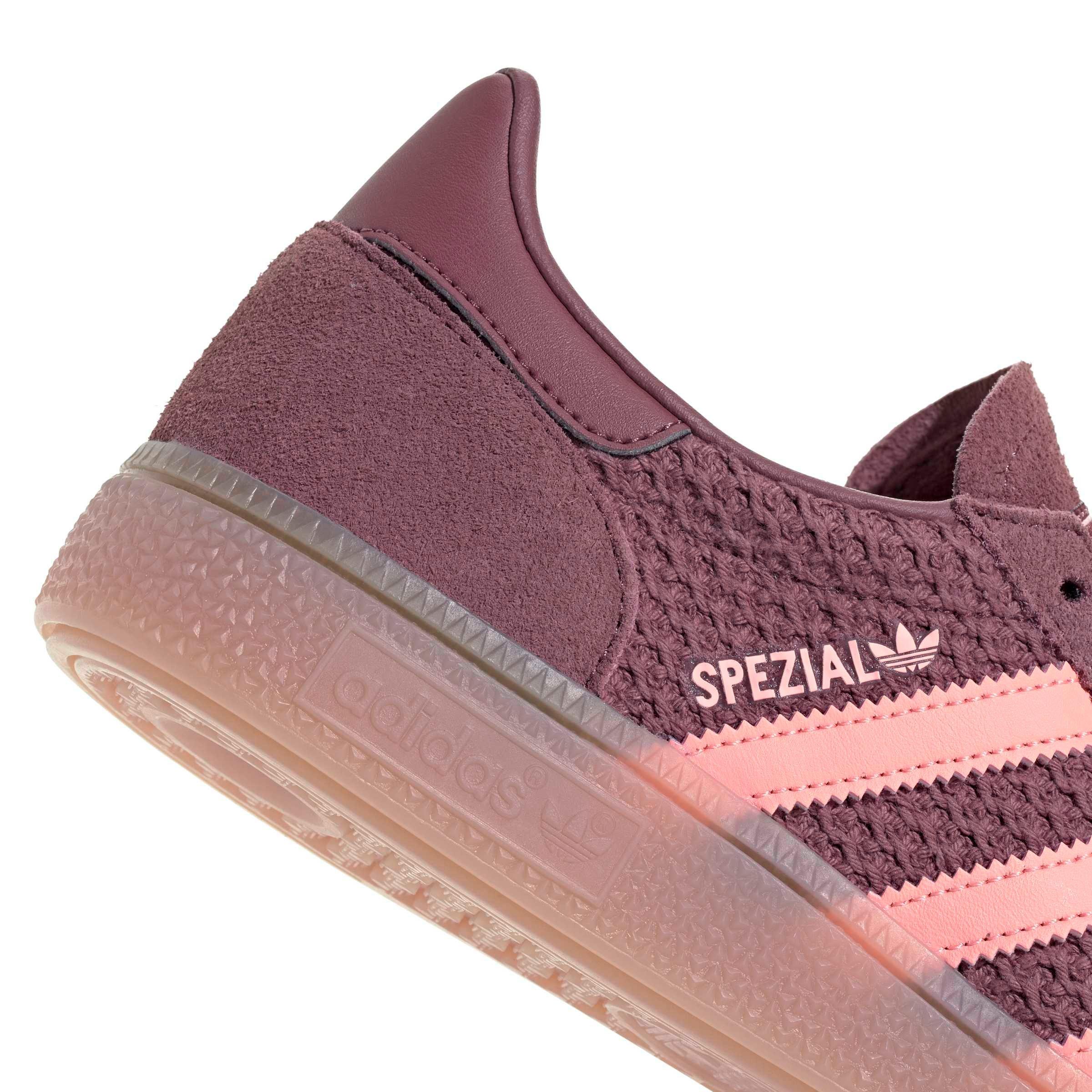 adidas Originals Handball Spezial "Quiet Crimson/Frozen Turbo/Gum 3" Women's Shoe - CRIMSON/TURBO/GUM
