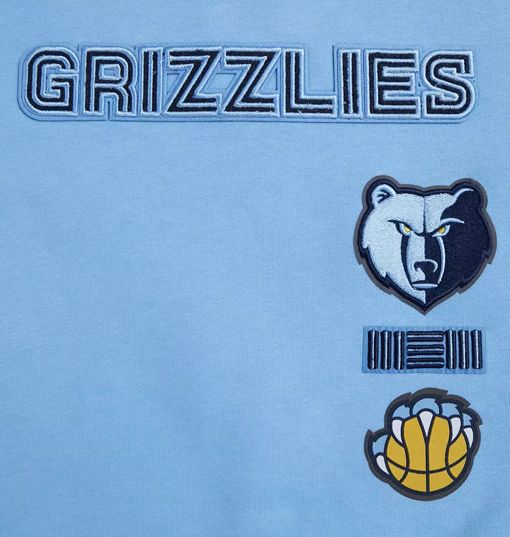 Pro Standard Women's Memphis Grizzlies Retro Classics Crewneck - Blue - BLUE