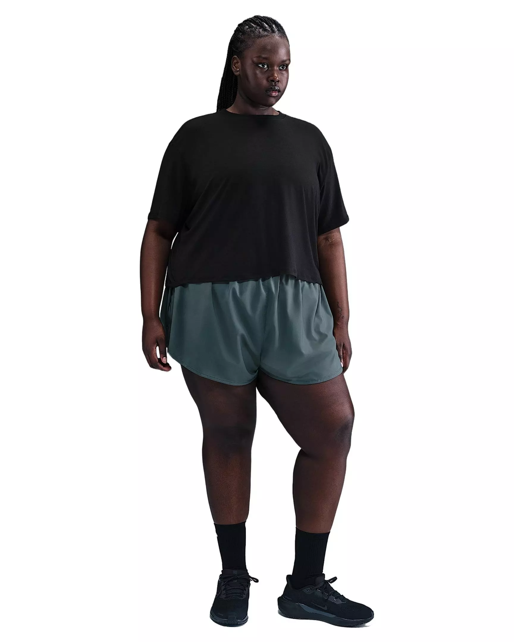 Nike One Women's Dri-FIT Relaxed Short Sleeve HH Top - BLACK