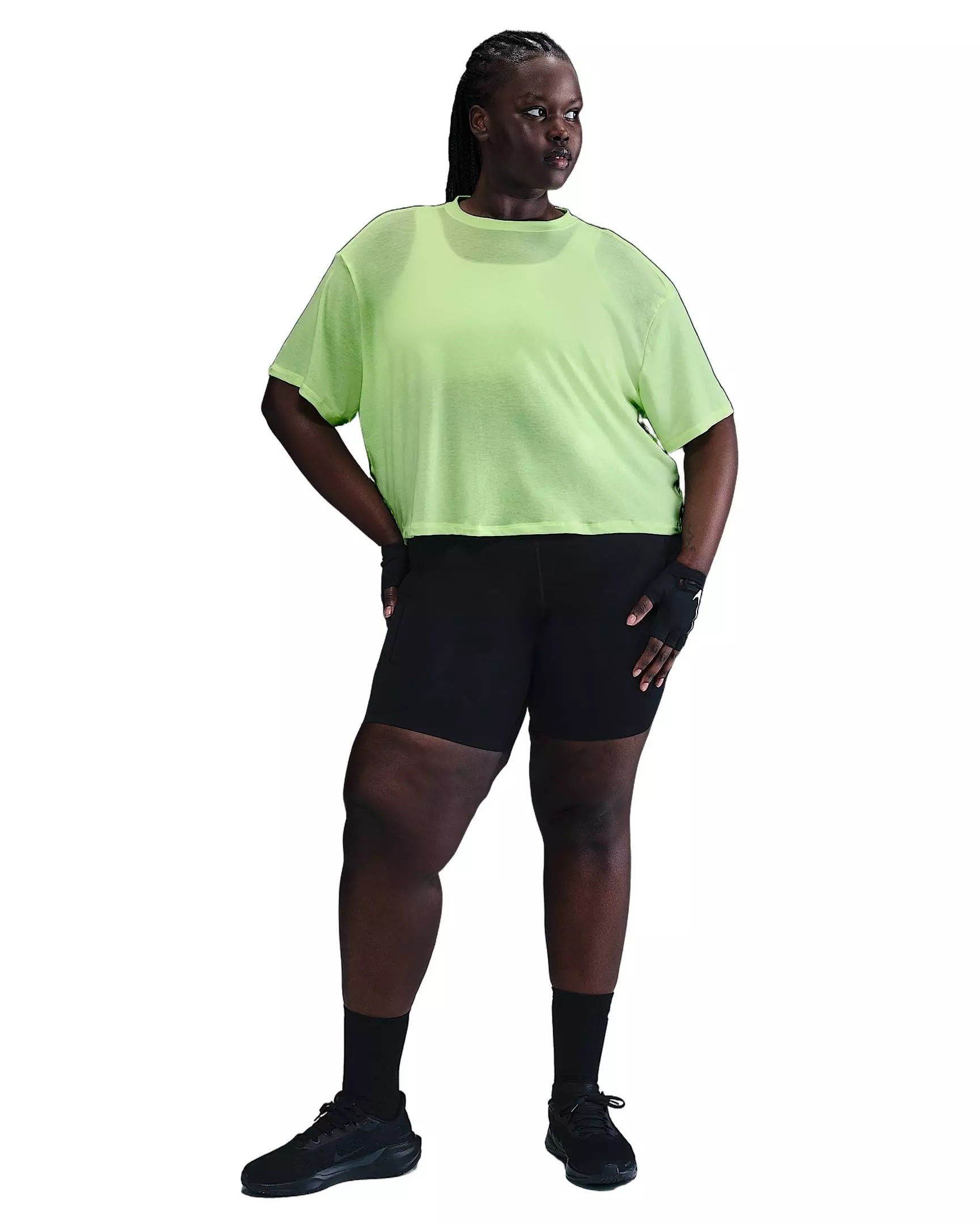 Nike One Women's Dri-FIT Relaxed Short Sleeve HH Top - YELLOW