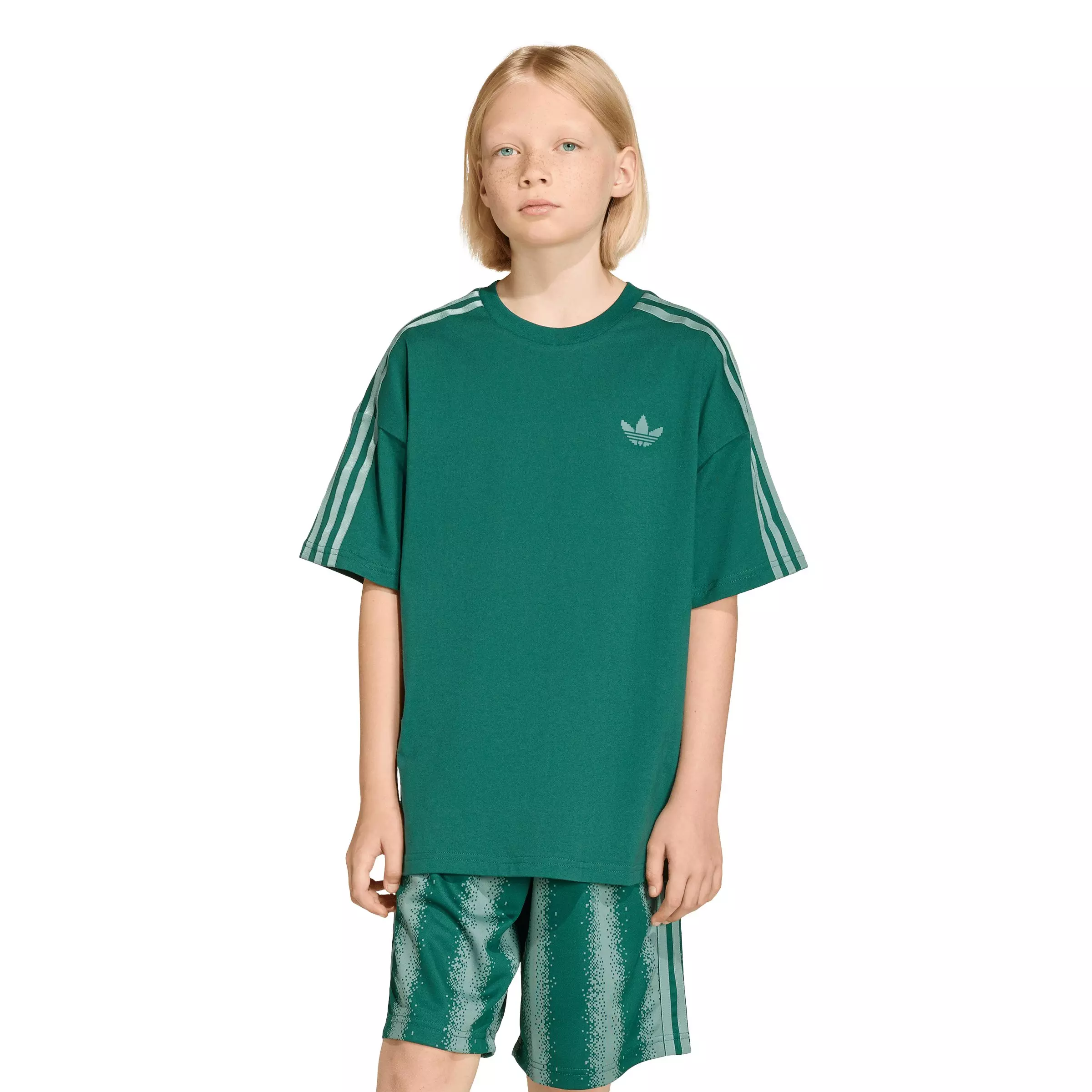 adidas Originals Big Kids' Minecraft Loose Batwing Tee - Green - GREEN