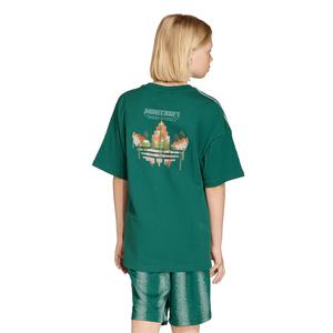 adidas Originals Big Kids' Minecraft Loose Batwing Tee - Green