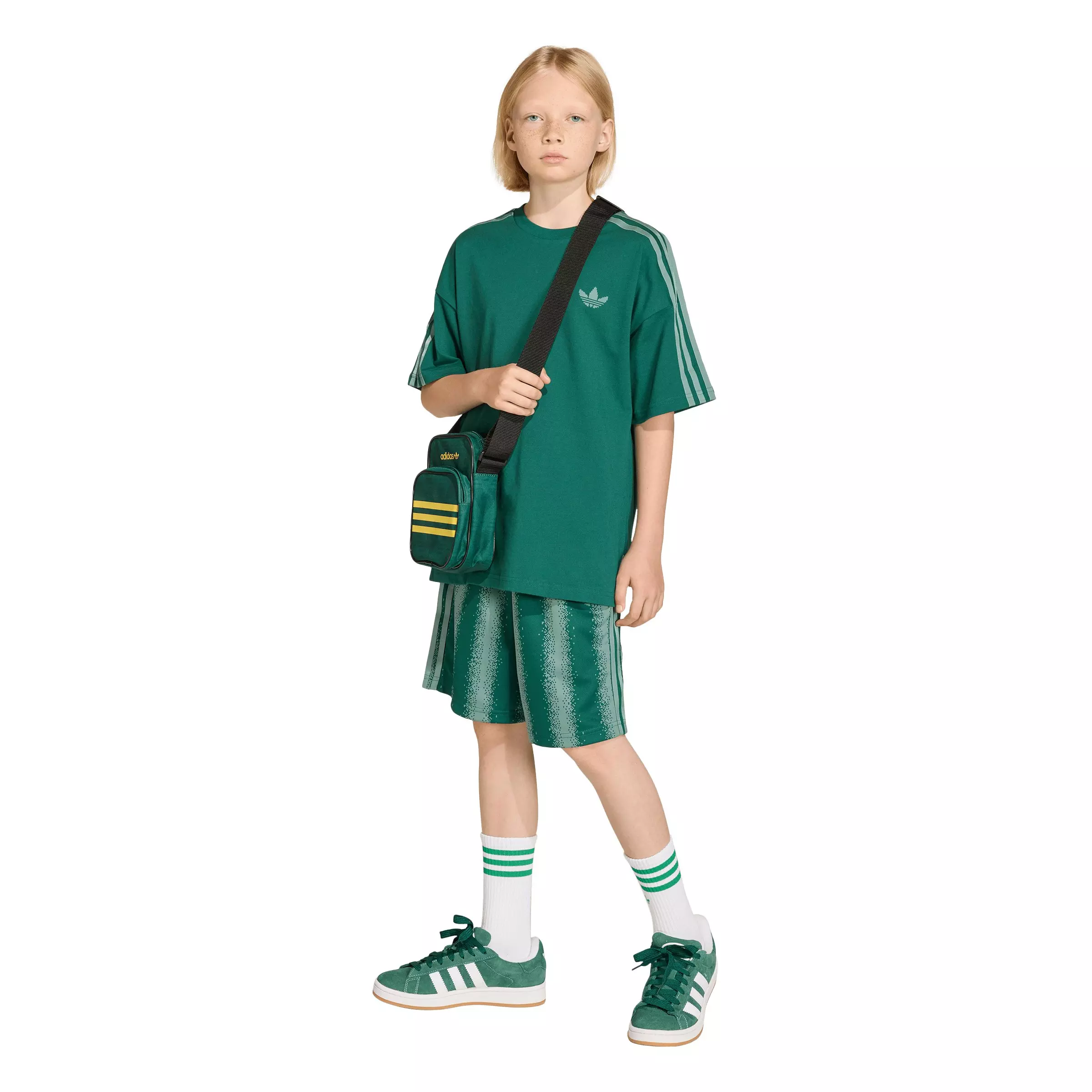adidas Originals Big Kids' Minecraft Loose Batwing Tee - Green - GREEN