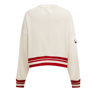 Pro Standard Women's Chicago Bulls Retro Classics Crewneck - Eggshell