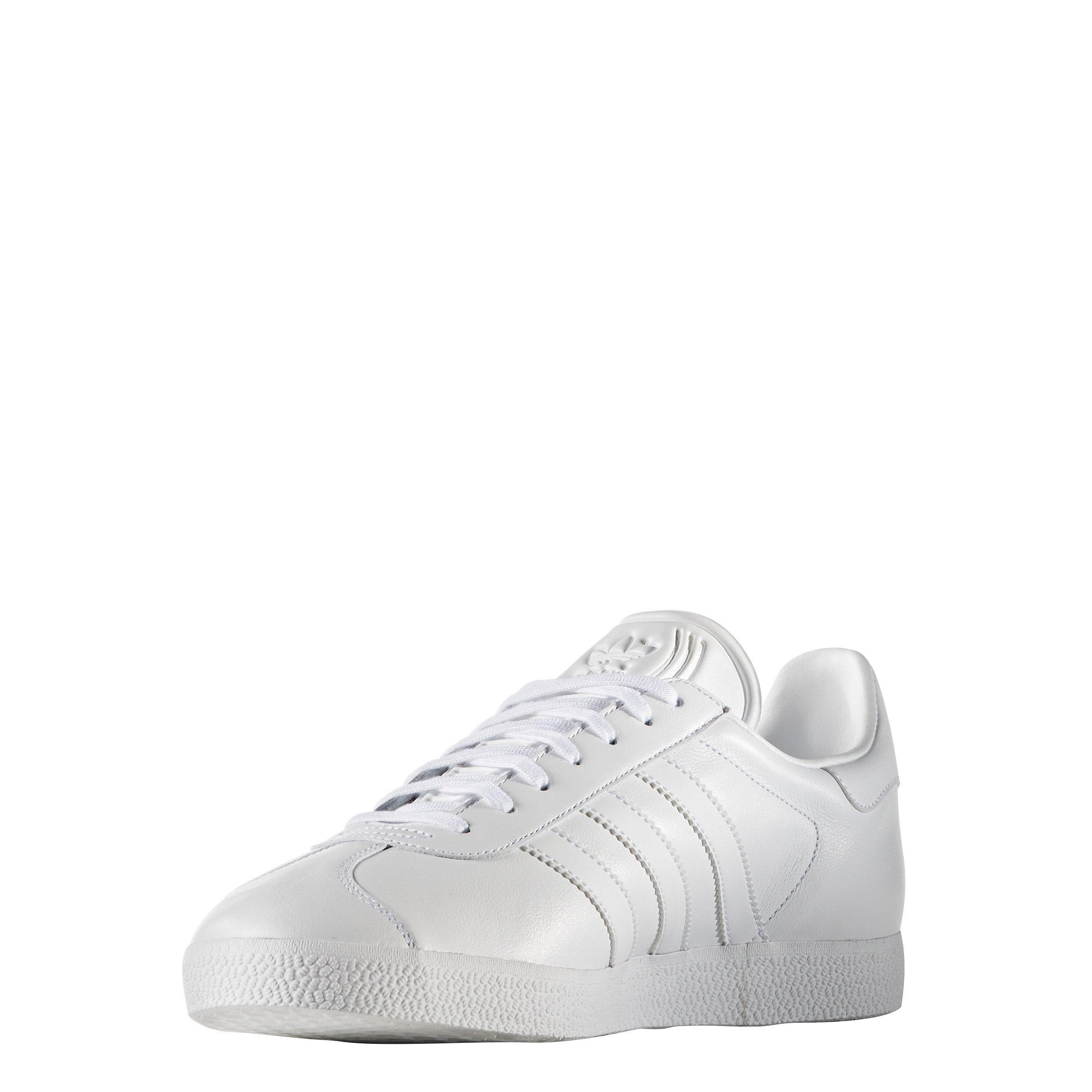 adidas Originals Gazelle Grade School Boys' "Ftwr White/Ftwr White/Gold Metallic" Shoe