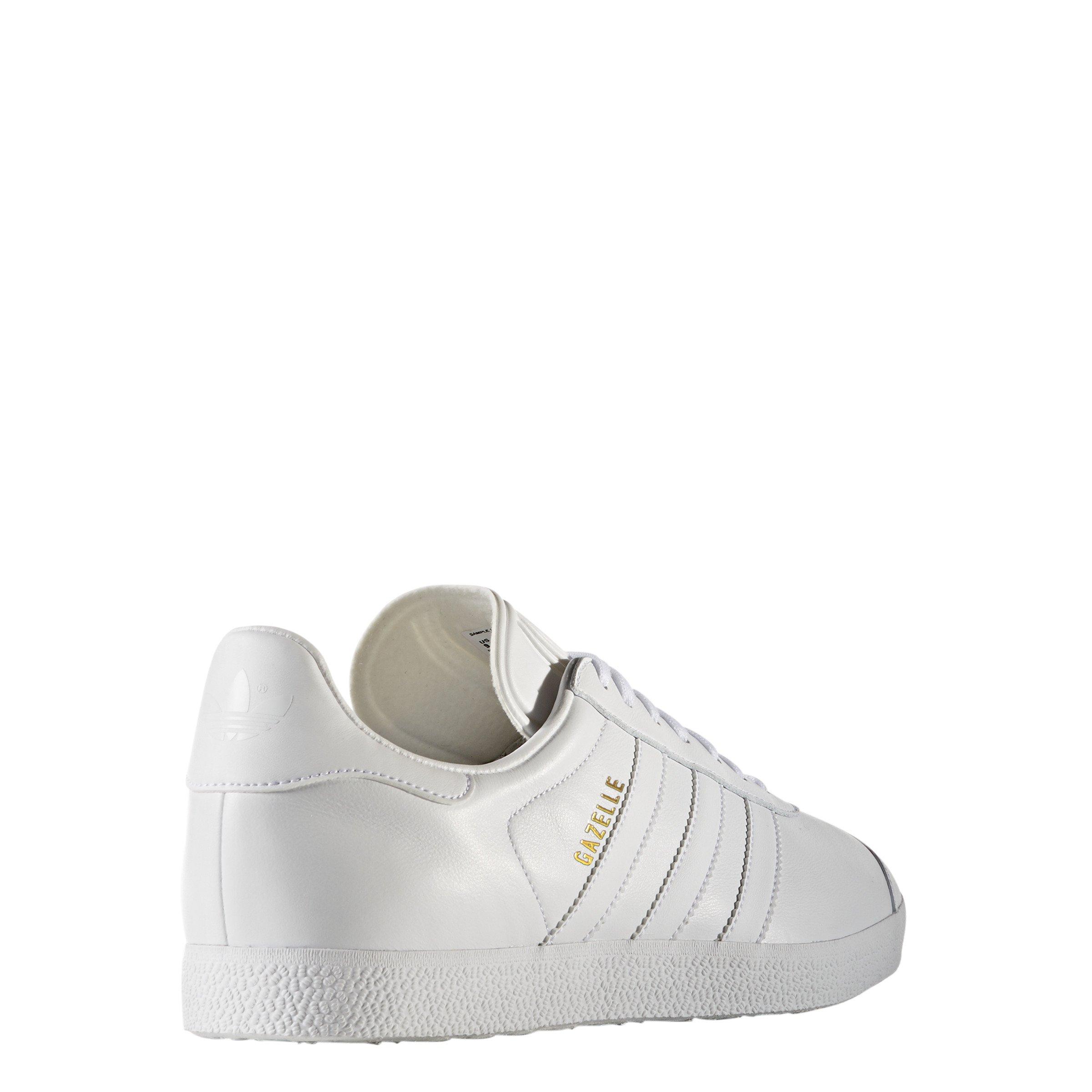 adidas Originals Gazelle Grade School Boys' "Ftwr White/Ftwr White/Gold Metallic" Shoe