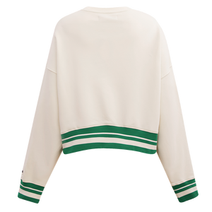 Pro Standard Women's Boston Celtics Retro Classics Crewneck - Eggshell