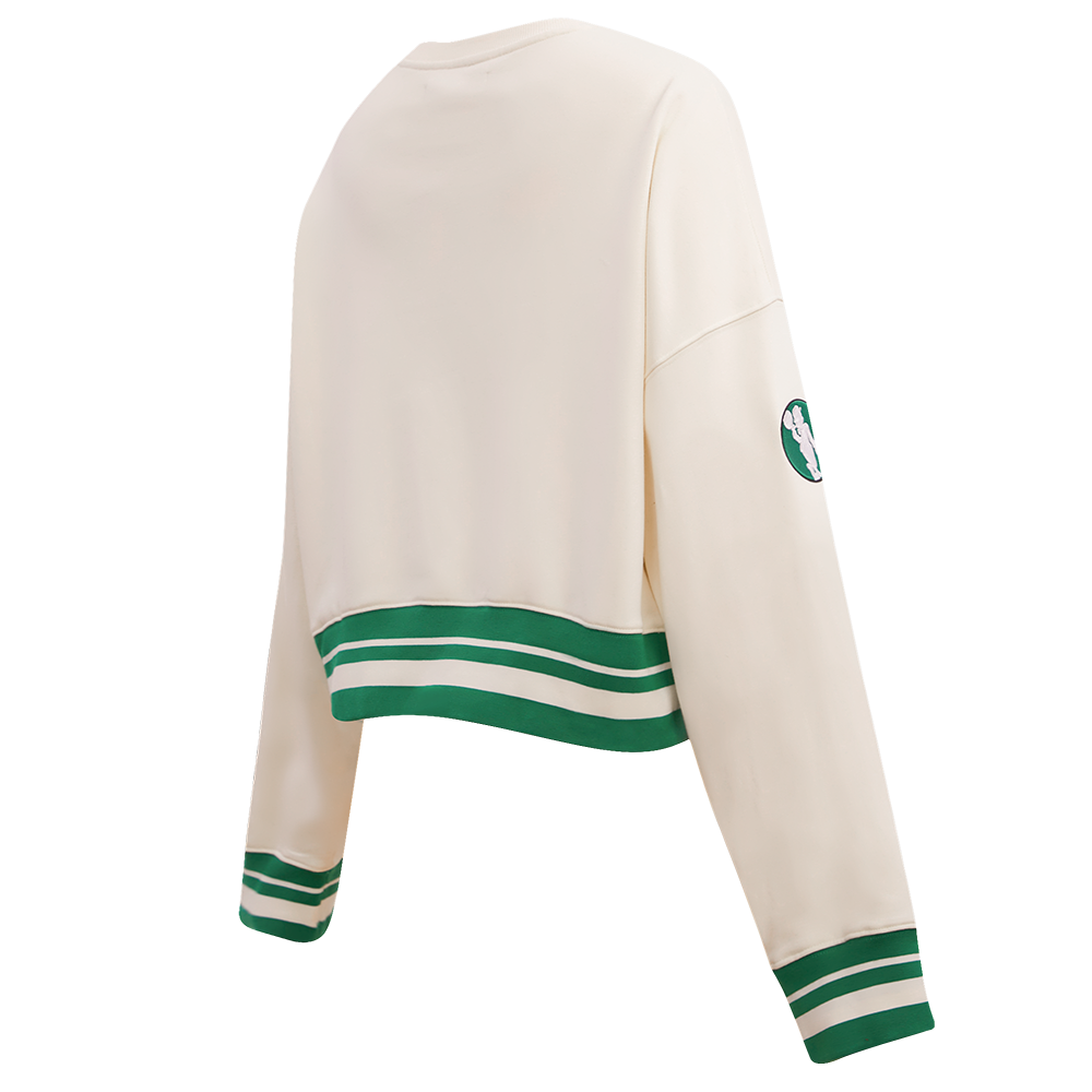 Pro Standard Women's Boston Celtics Retro Classics Crewneck - Eggshell - EGGSHELL Thumbnail View 4