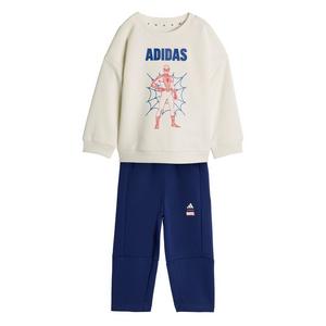 adidas Infant Kids' Marvel Spider-Man Sweatshirt and Jogger Set - Cream/Blue