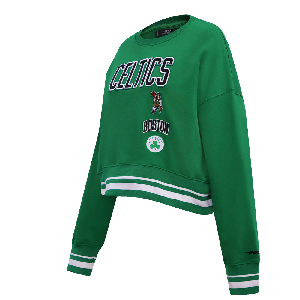 Pro Standard Women's Boston Celtics Retro Classics Crewneck - Green - GREEN Thumbnail View 3